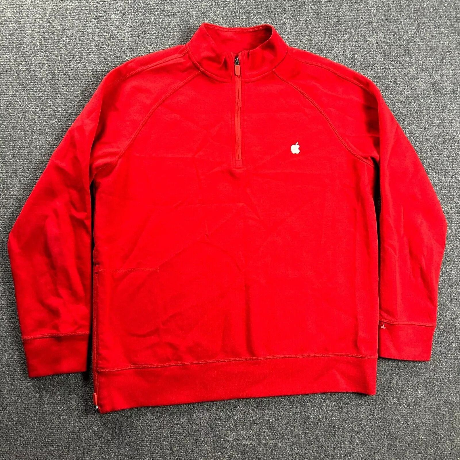 Apple Apple 1/4 Zip Pullover Large Sweatshirt Workwear Casual Mens Size US L / EU 52-54 / 3 - 1 Thumbnail