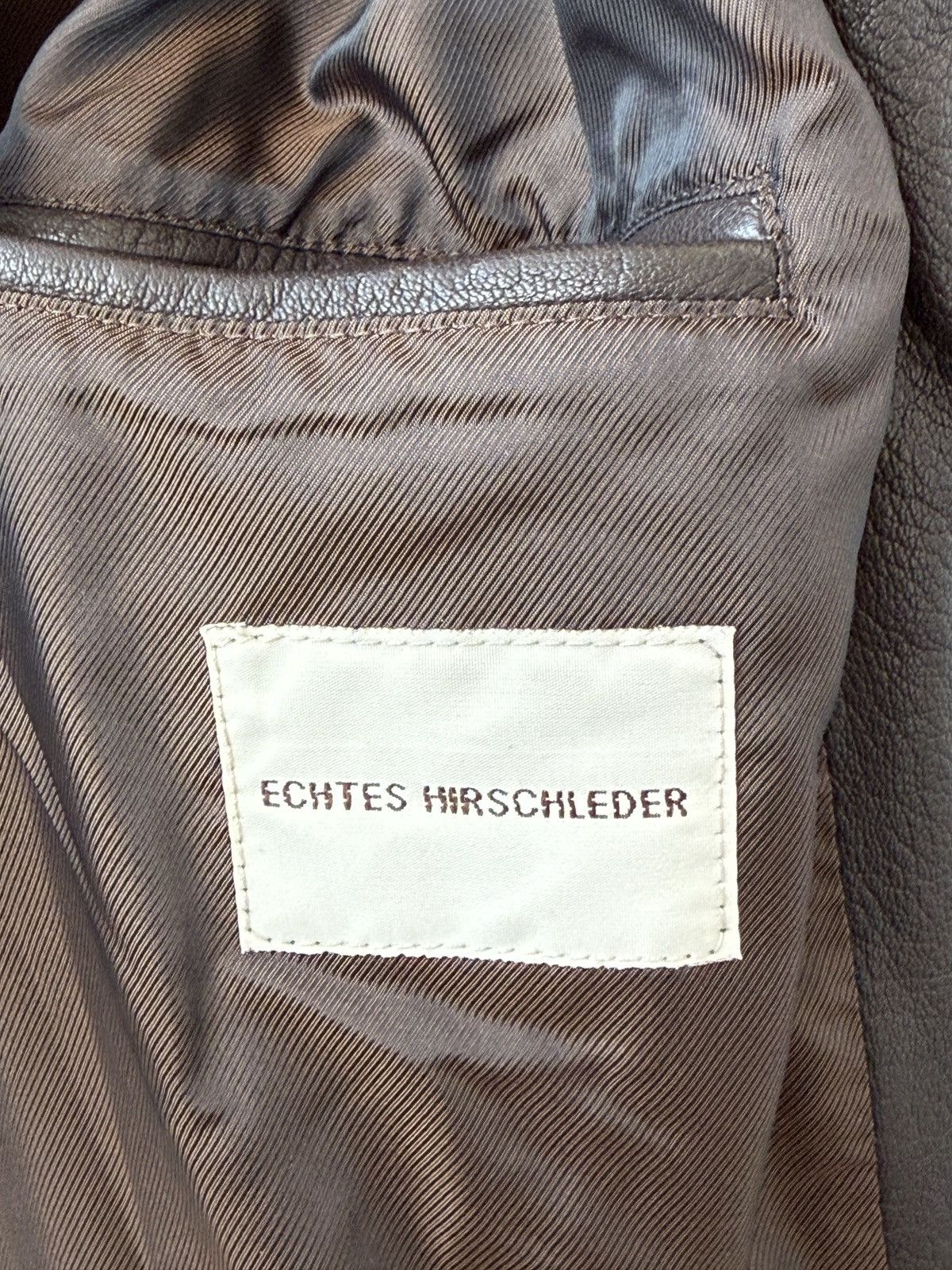 Genuine Leather Echt Leder Deer leather jacket brown Size US XXL / EU 58 / 5 - 6 Thumbnail