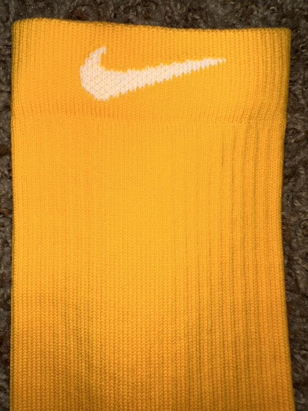 Nike Nike Men`s Elite Yellow Quick Crew Socks 1 Pair Size ONE SIZE - 4 Thumbnail