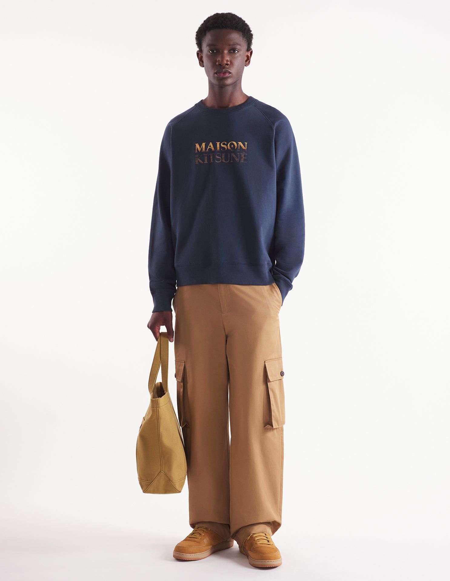 Maison Kitsune Gradient Oversize Fleece Sweatshirt Size US L / EU 52-54 / 3 - 2 Thumbnail