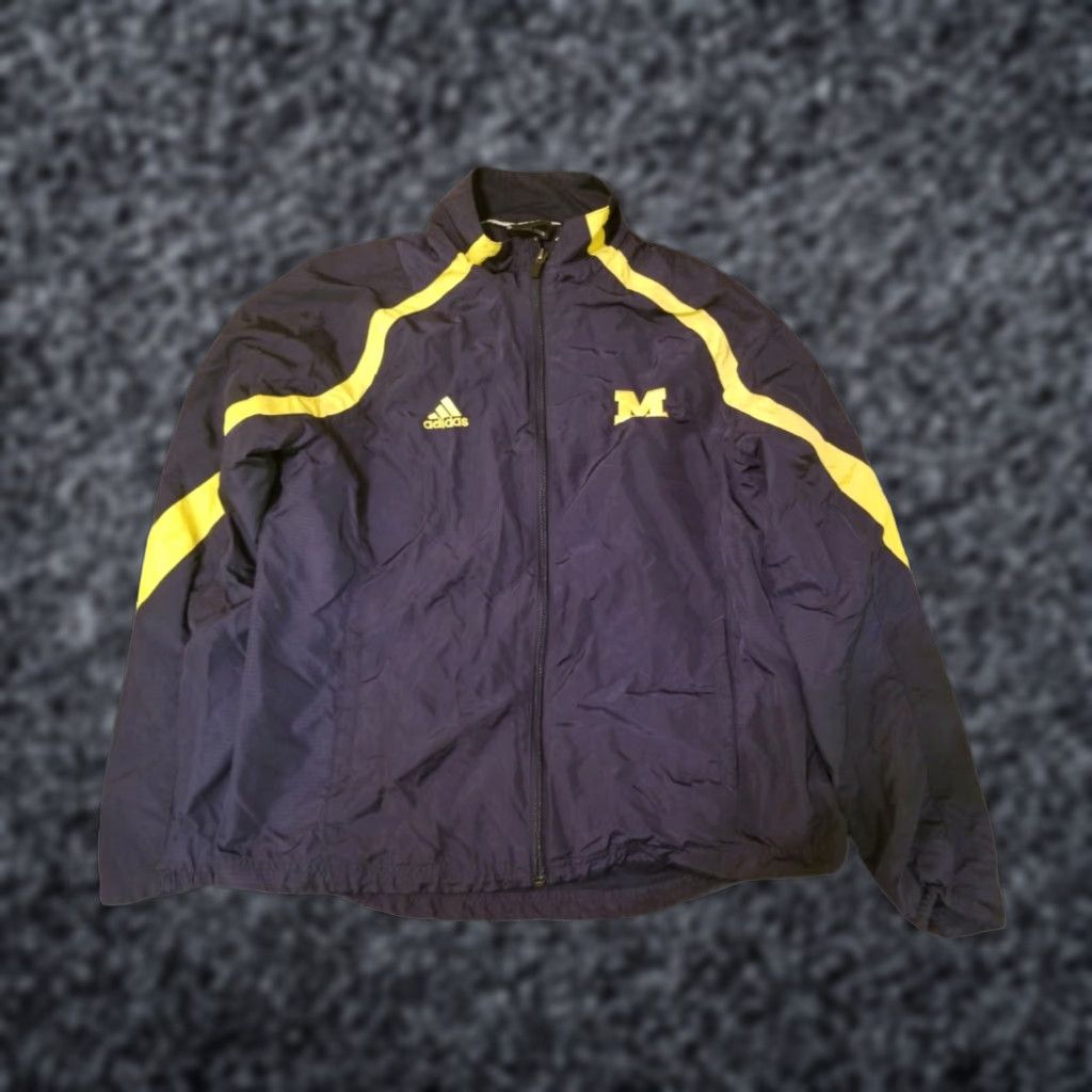 Adidas Adidas Climaproof Jacket Windbreaker Zipper Blue Yellow Mens M Size US M / EU 48-50 / 2 - 1 Thumbnail