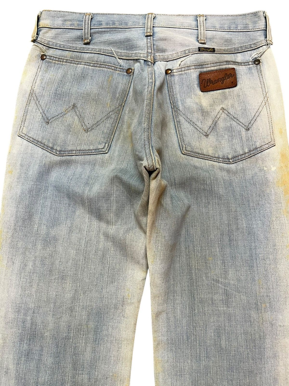 Wrangler Vintage Wrangler Flare Bootcut Mudwash Faded Denim Size US 31 - 7 Thumbnail