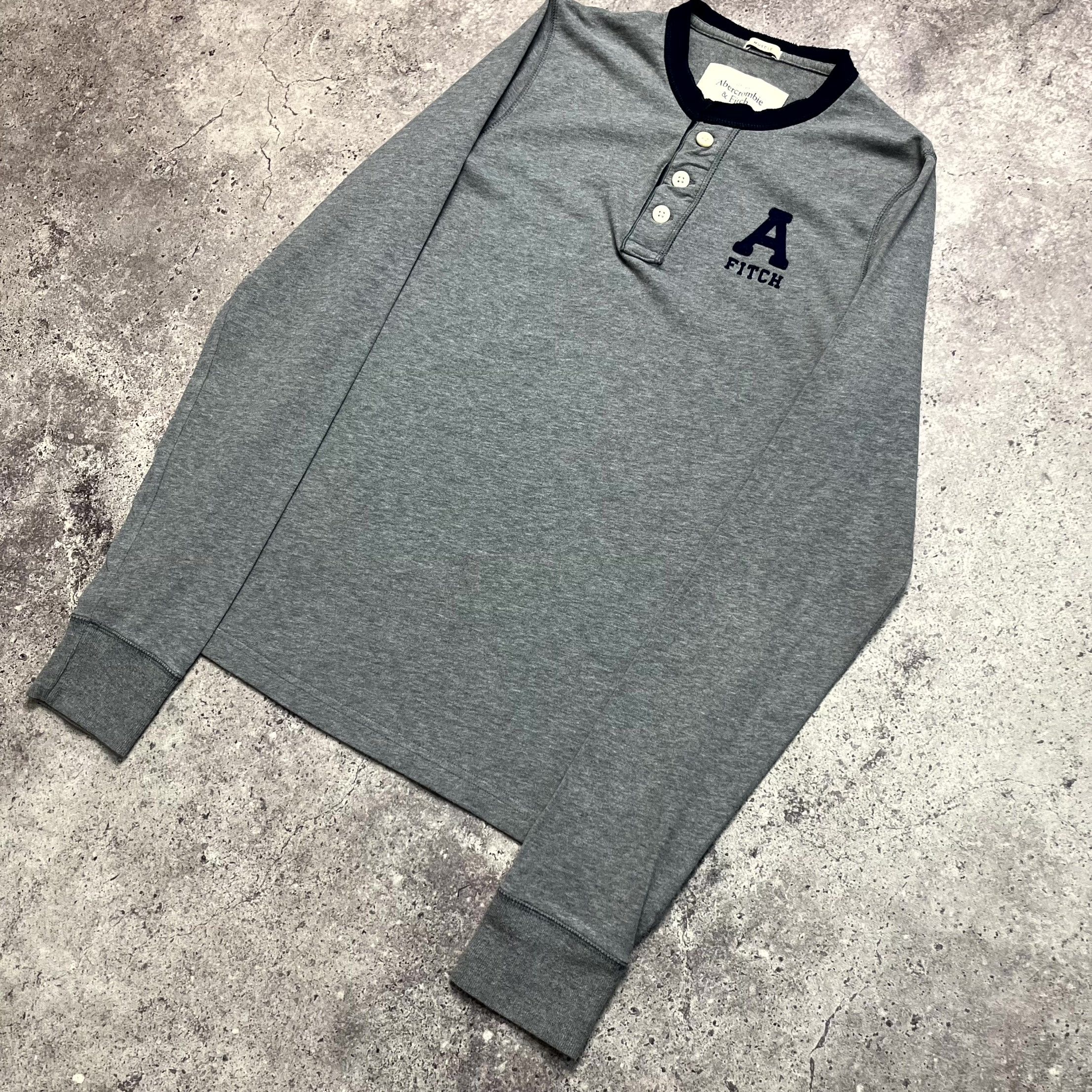 Abercrombie & Fitch Y2K Abercrombie & Fitch Muscle Gray Long Sleeve Size XL Size US XL / EU 56 / 4 - 3 Thumbnail