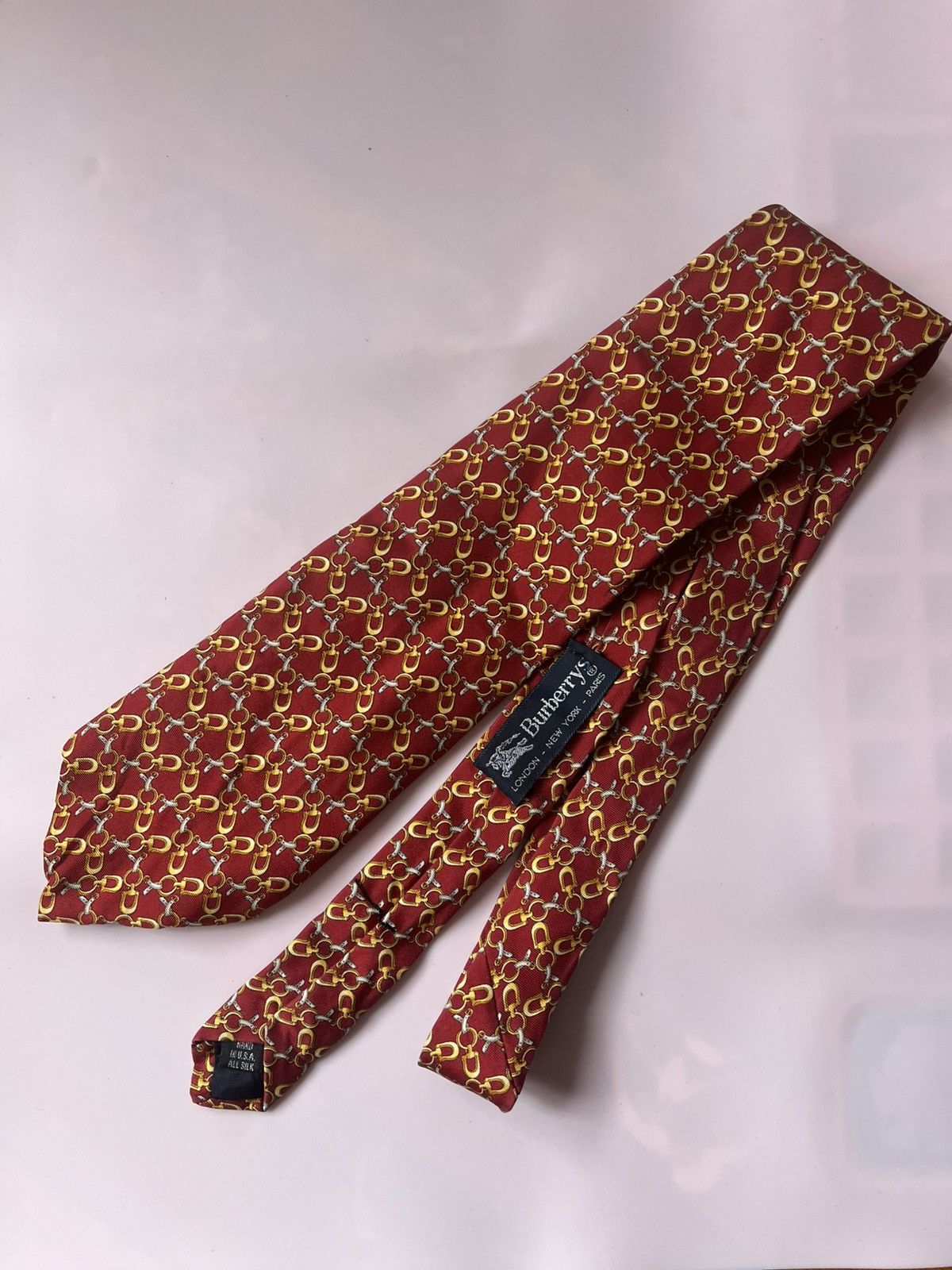 Burberry Vintage Burberry chain link necktie Size ONE SIZE - 1 Thumbnail