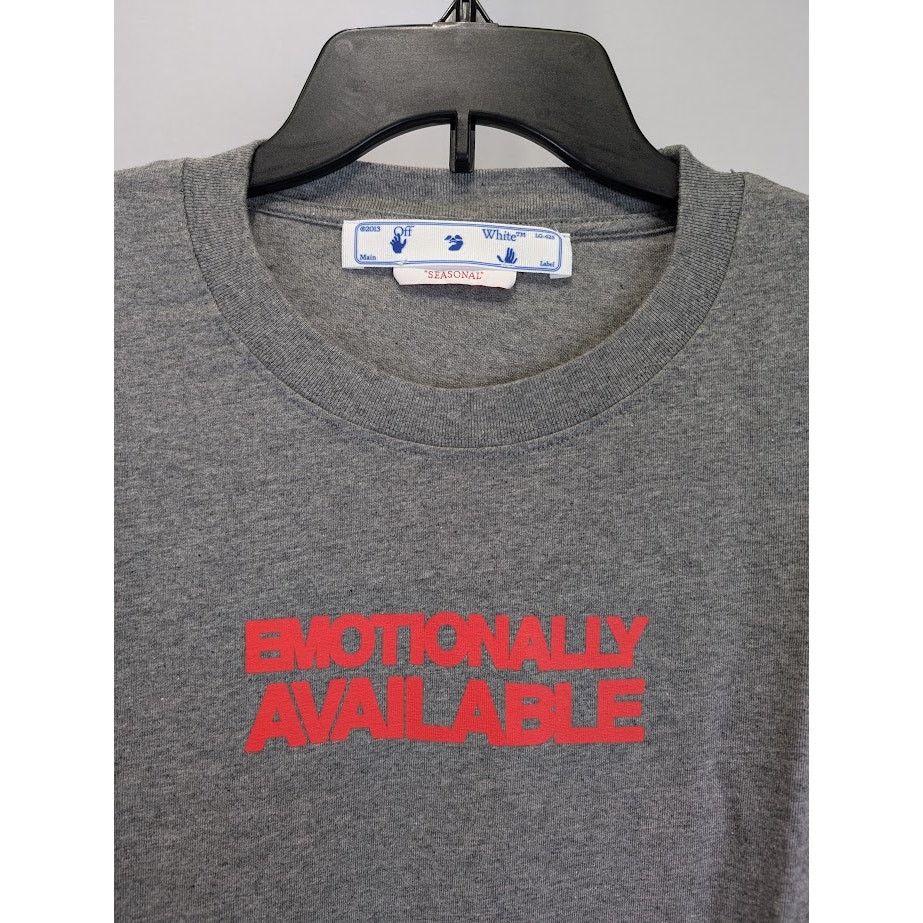 Off-White o1rshd1 Q:2 / Emotion Arrow Over Skate Shirt in Gray Size US L / EU 52-54 / 3 - 3 Thumbnail