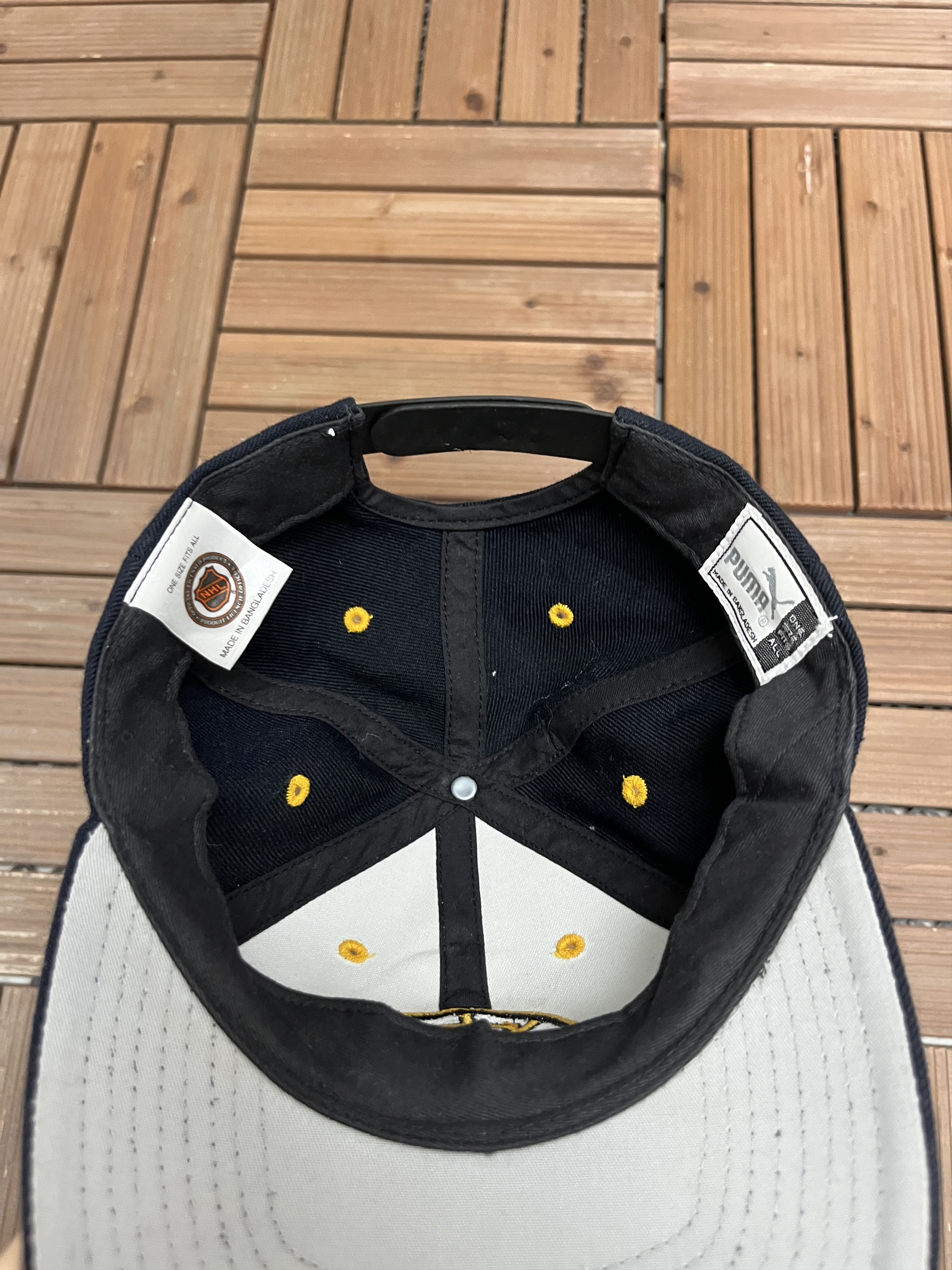 Puma × Vintage Boston Bruins Vintage Black Snap Back Hat Size ONE SIZE - 6 Thumbnail