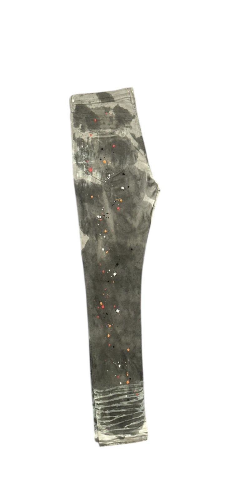 Purple Brand Purple Brand Grey Splatter Skinny Jeans P001 Size US 31 - 3 Thumbnail
