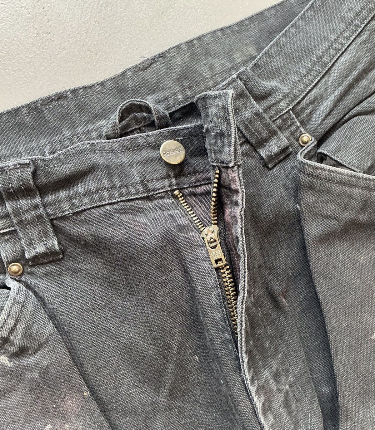 Carhartt Vintage carhartt b01 blk double knee denim Size US 31 - 4 Thumbnail