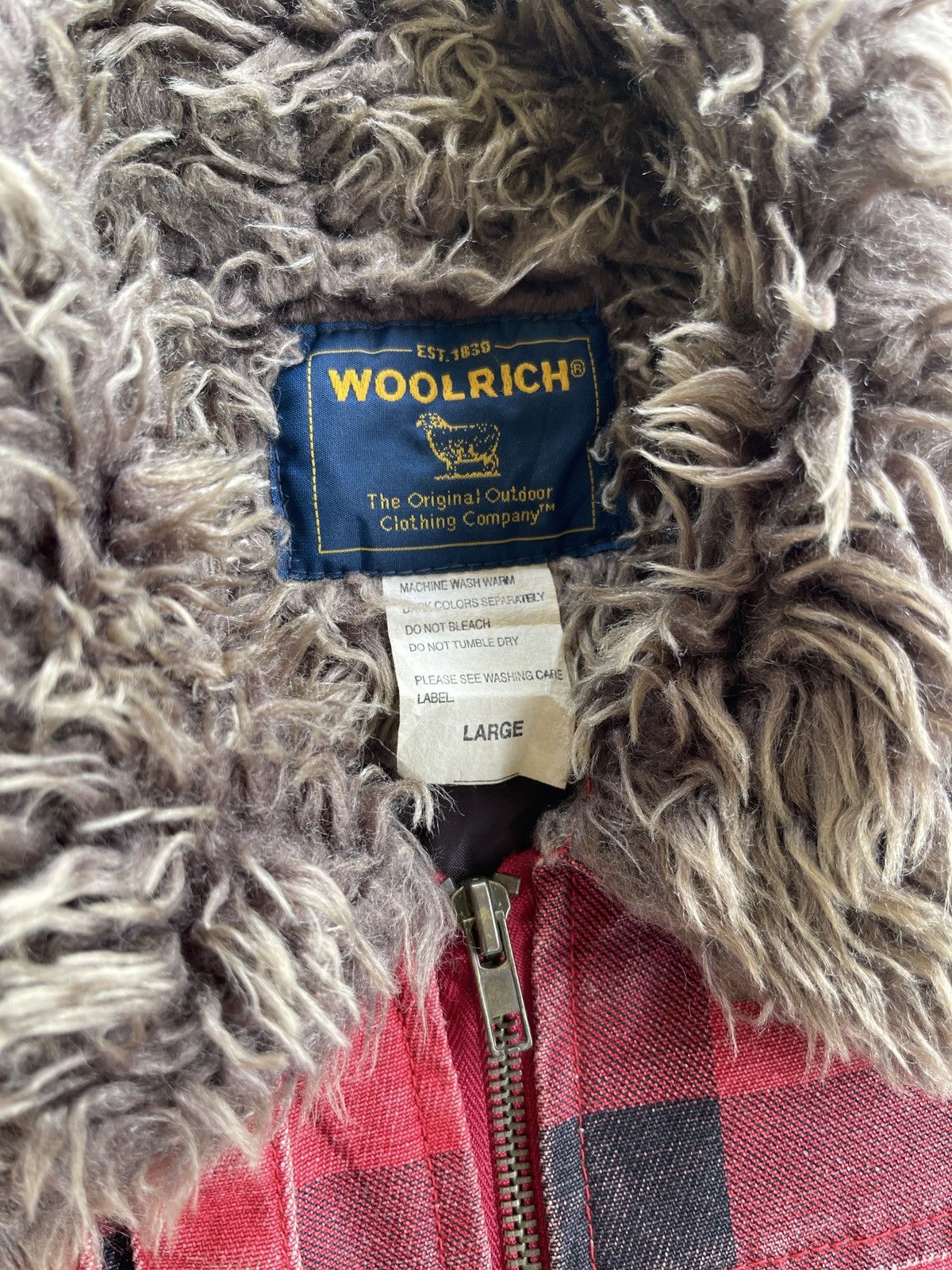 Vintage Vintage Woolrich Faux Fur Vest Jacket Size US L / EU 52-54 / 3 - 4 Thumbnail
