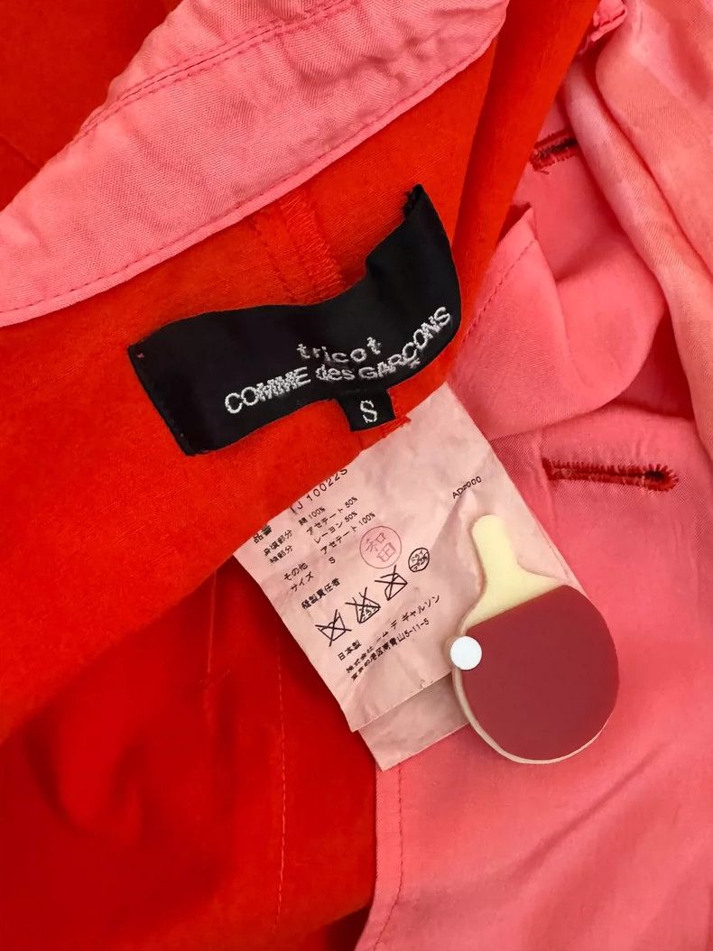 Comme des Garcons Comme Des Garcons Red and Pink Patchwork Crew Neck Top Size S / US 4 / IT 40 - 9 Thumbnail