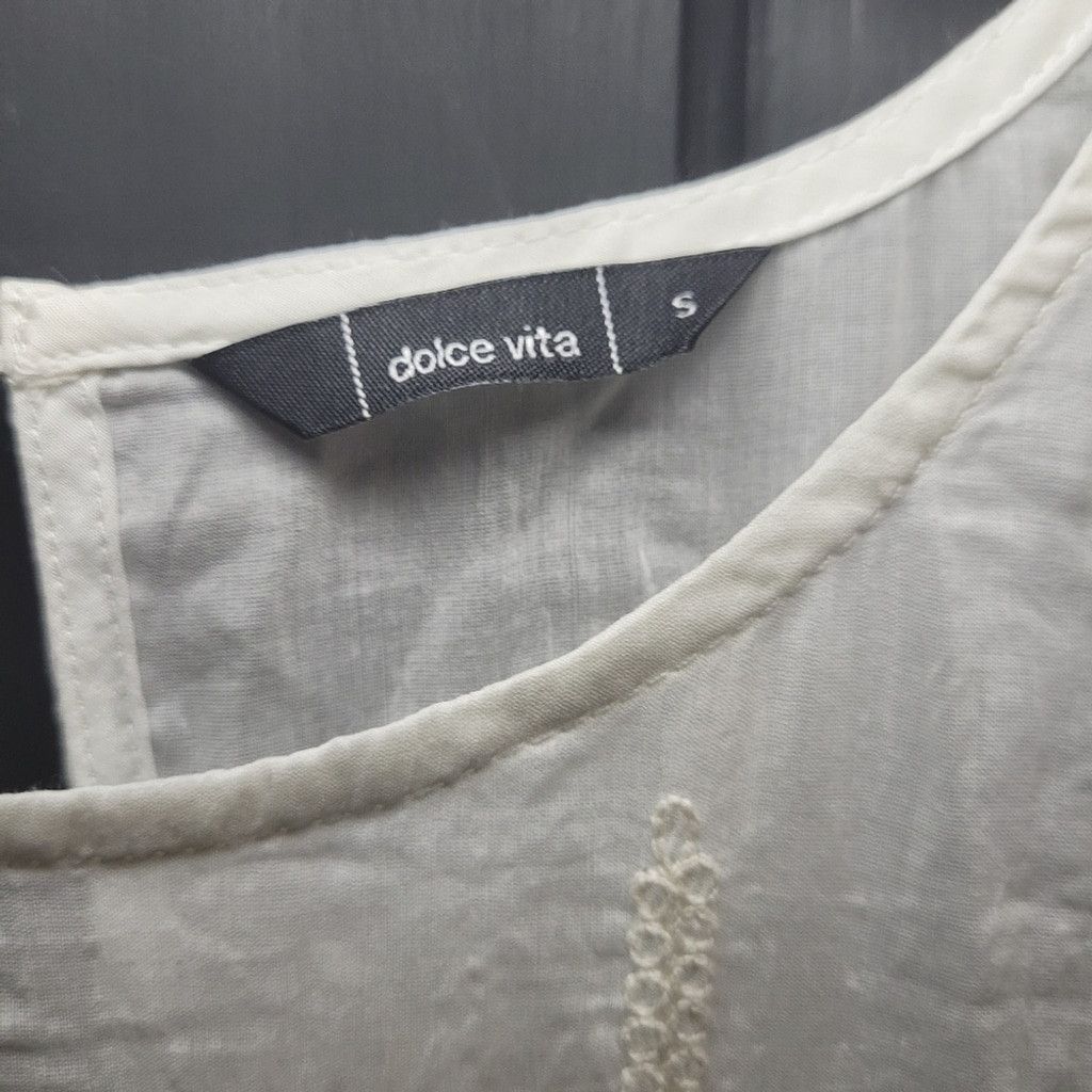 Dolce Vita Dolce Vita, dress, embroidered, off white, Small, EUC Size XS / US 0-2 / IT 36-38 - 2 Thumbnail