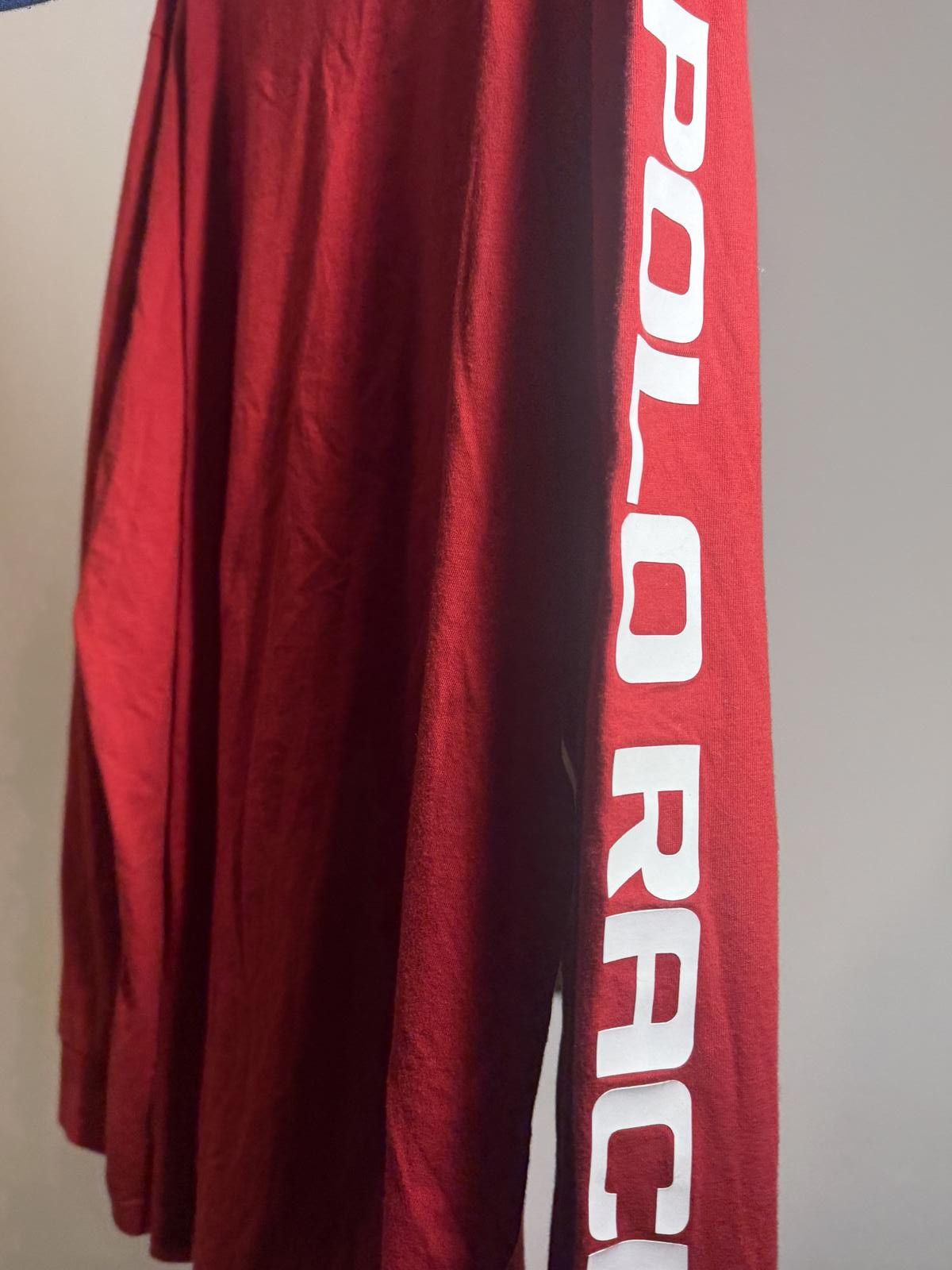 Polo Ralph Lauren Polo Ralph Lauren - Vintage Polo Racing 1992 Red LS T-Shirt Size US XL / EU 56 / 4 - 4 Thumbnail