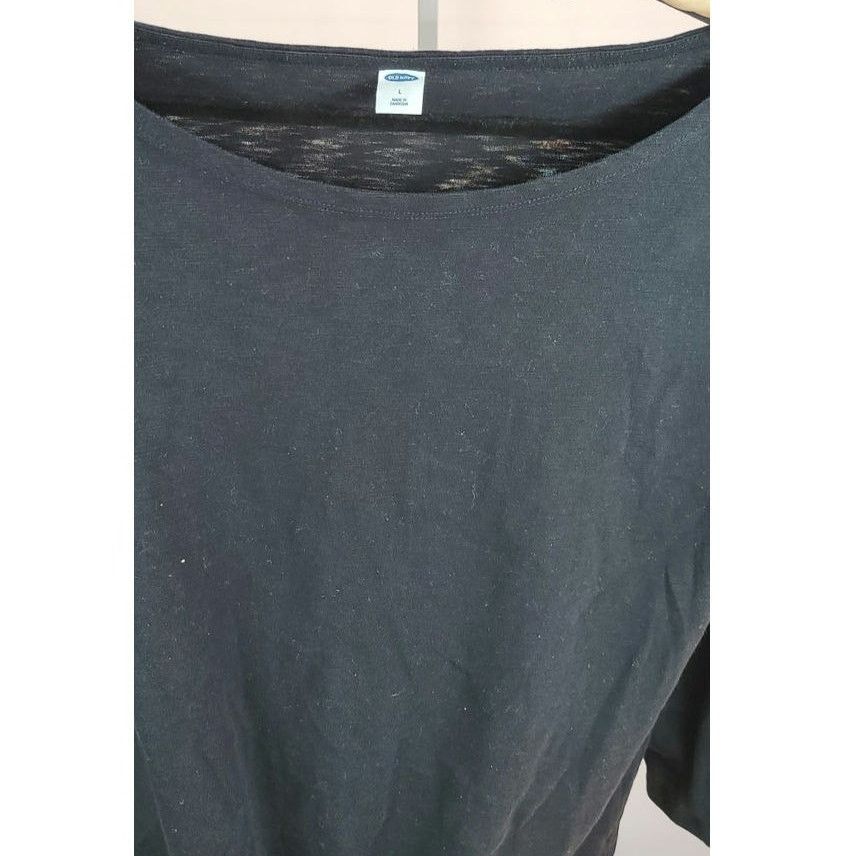 Old Navy Black Old Navy Knitted Sweat Top Size L Size L / US 10 / IT 46 - 3 Thumbnail