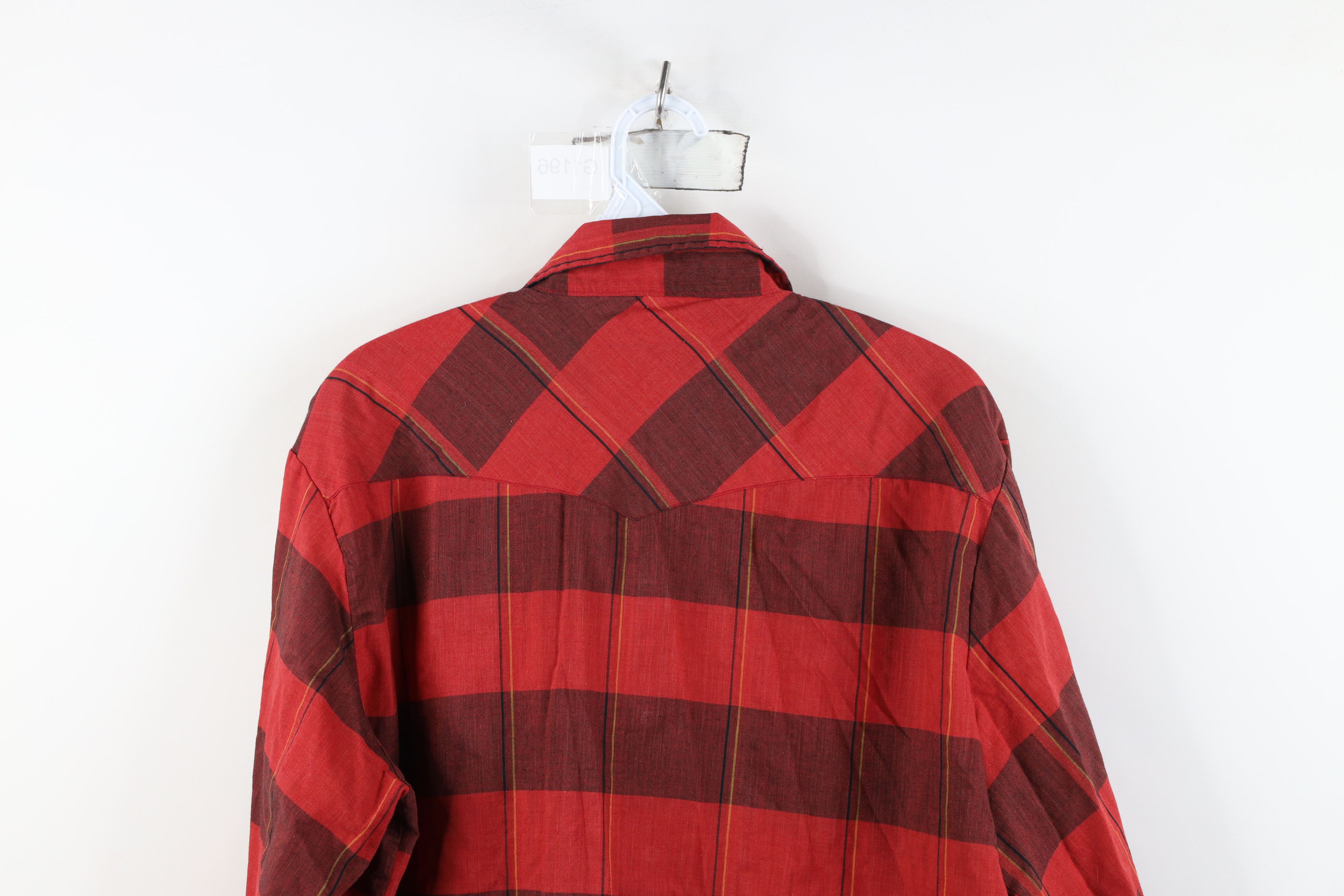 Vintage Vintage 70s Rockabilly Western Cowboy Snap Button Shirt Size US L / EU 52-54 / 3 - 11 Thumbnail