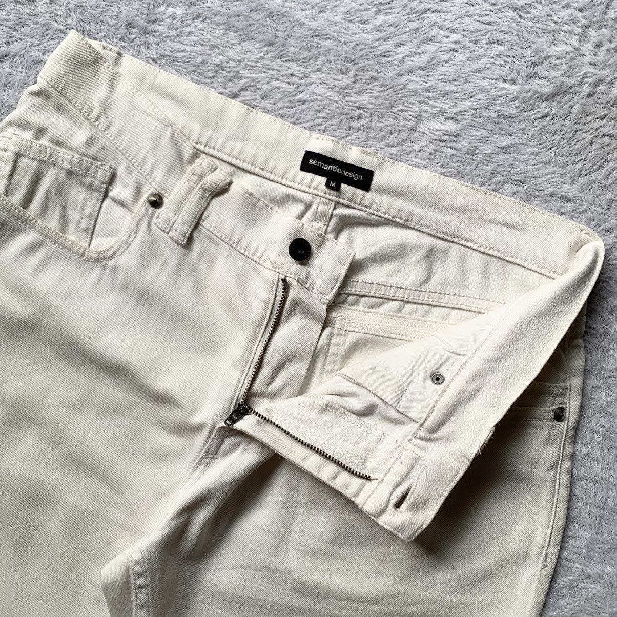 semanticdesign Japanese brand semantic design curved denim pants Size US 32 / EU 48 - 6 Thumbnail