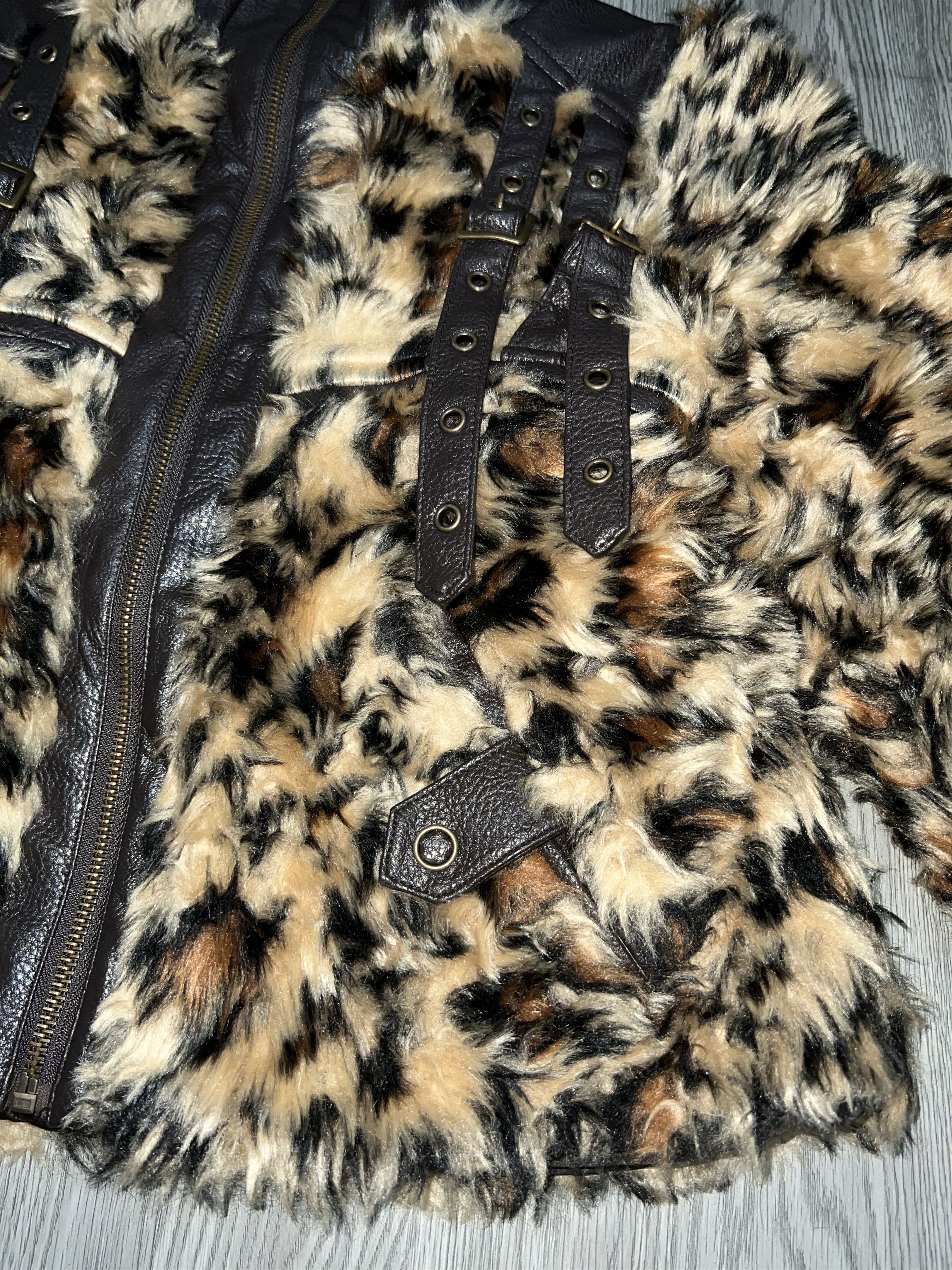 Japanese Brand Rare JSG leopard fur crop jacket 🐆 Size S / US 4 / IT 40 - 17 Thumbnail