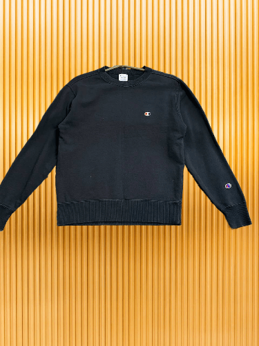 Champion Champion Womens Black Long Sleeve Sweatshirt Logo Size M / US 6-8 / IT 42-44 - 1 Thumbnail