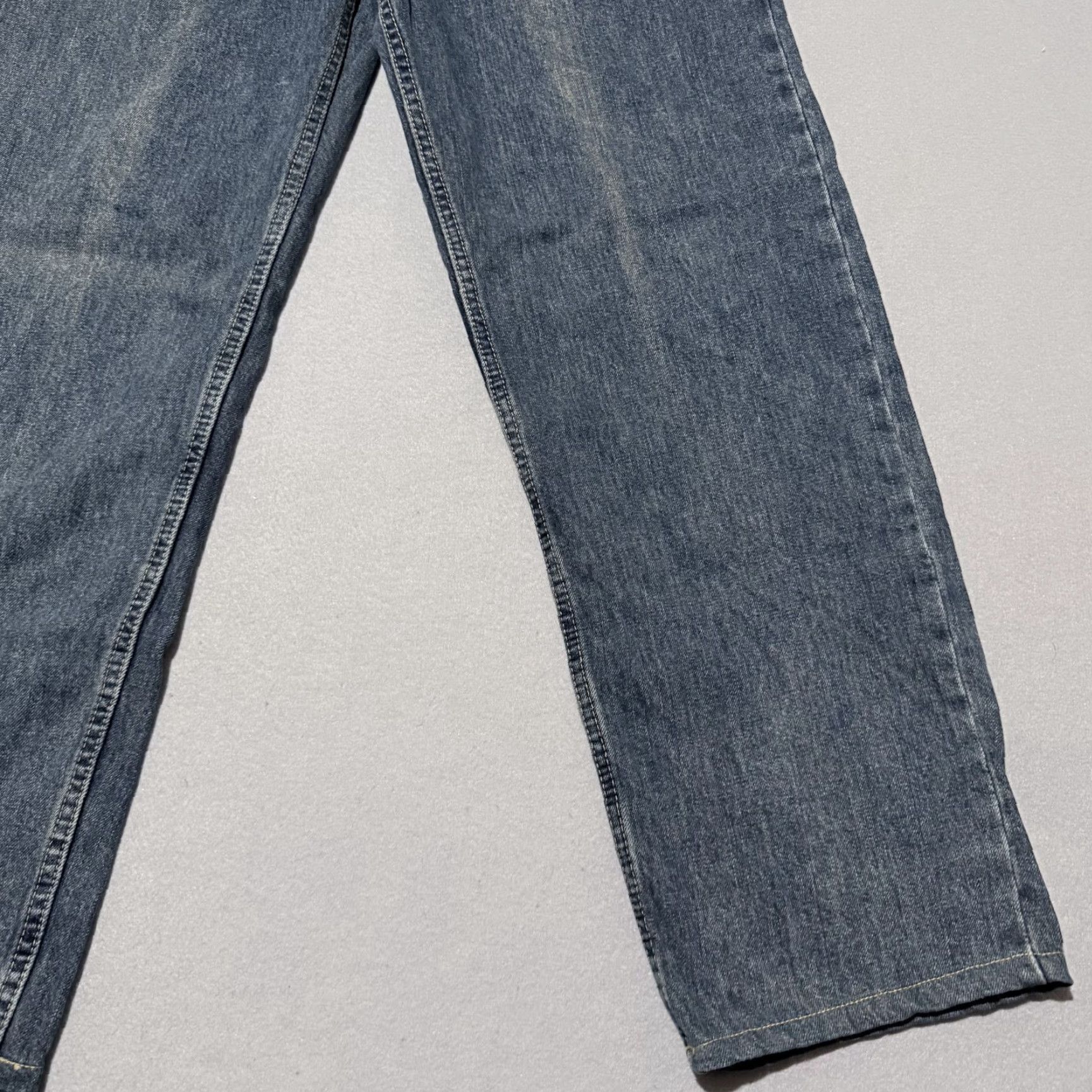 Lee Lee Jeans Men Blue Denim Straight Relaxed-Fit Zip Fly 33X30 Size US 33 - 6 Thumbnail