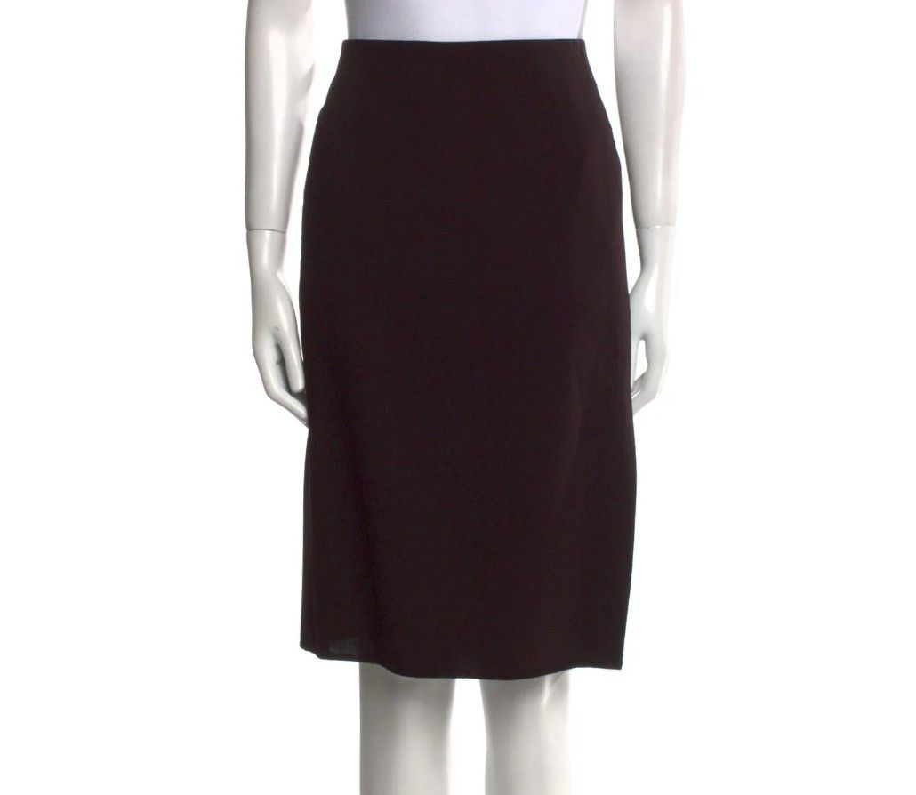 Akris Akris Brown Wool Skirt – Size 10 – Zip Pockets – Tailored F Size 32" / US 10 / IT 46 - 6 Thumbnail