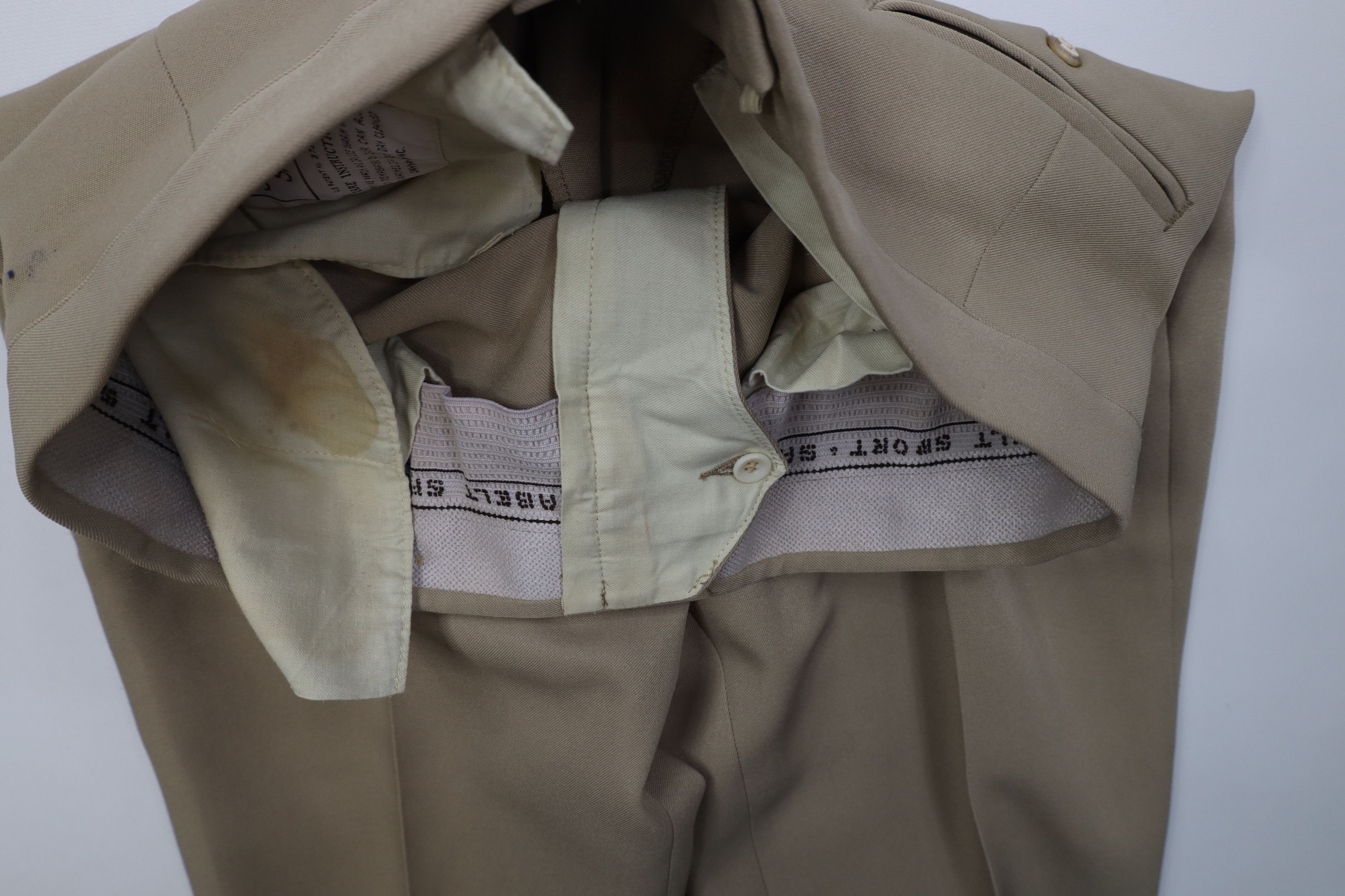 Vintage Vintage 70s Streetwear Flared Wide Leg Chino Pants Beige USA Size US 34 / EU 50 - 7 Thumbnail