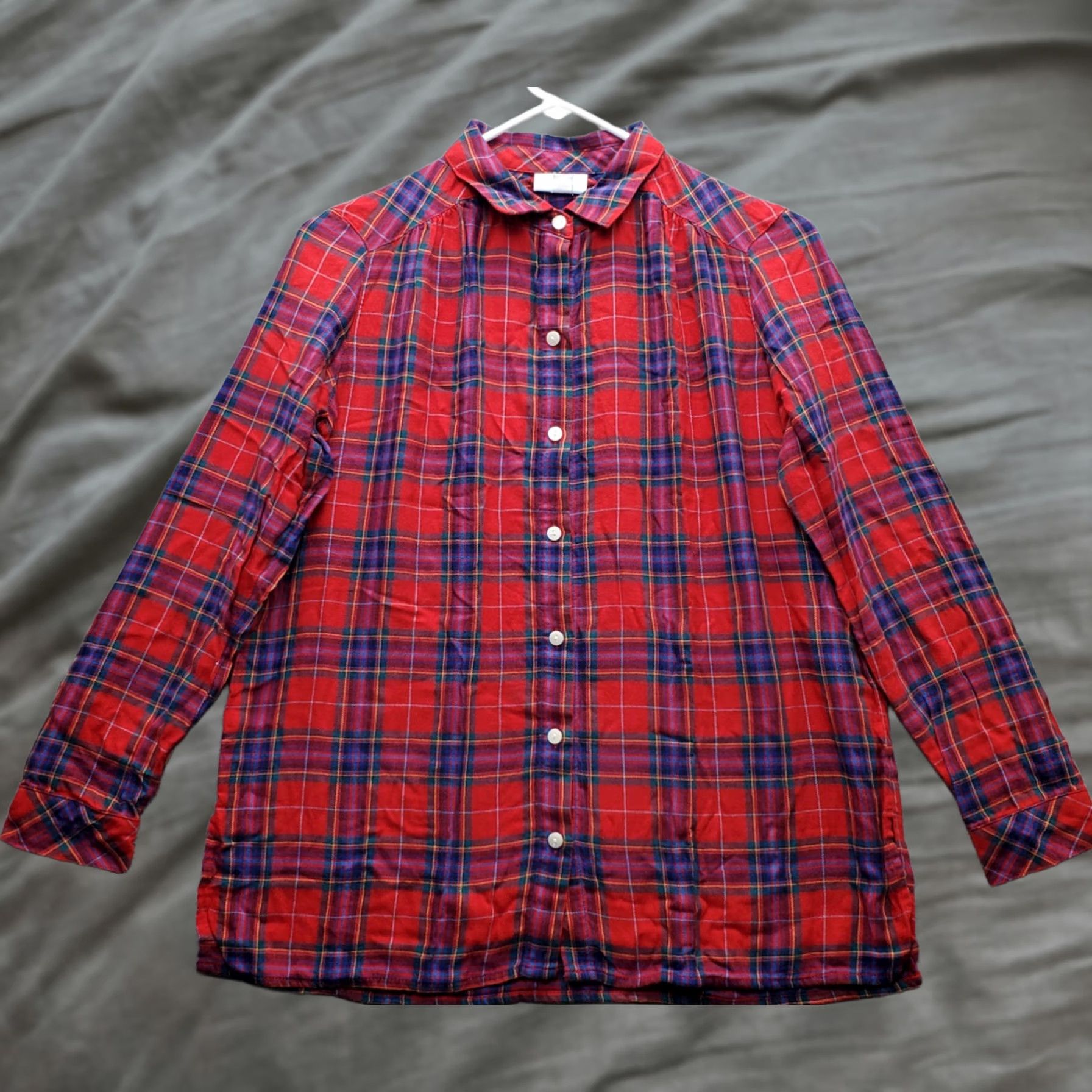 J. Jill J. Jill Shirt Womens XSP Multi Plaid Long Sleeve Collar Button Front EUC Size XS / US 0-2 / IT 36-38 - 1 Thumbnail