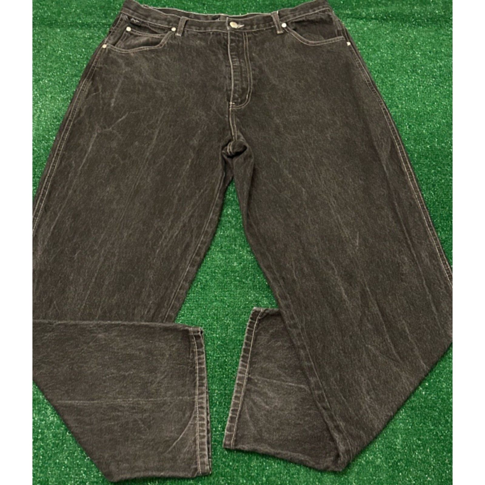 Sean John VINTAGE Sean John Baggy Jeans Dark Wash 36x32 Mens Grunge Skater Y2K Wide-Leg Jeans VTG Mens Size 36 Dark Wash Black Size US 36 / EU 52 - 3 Thumbnail