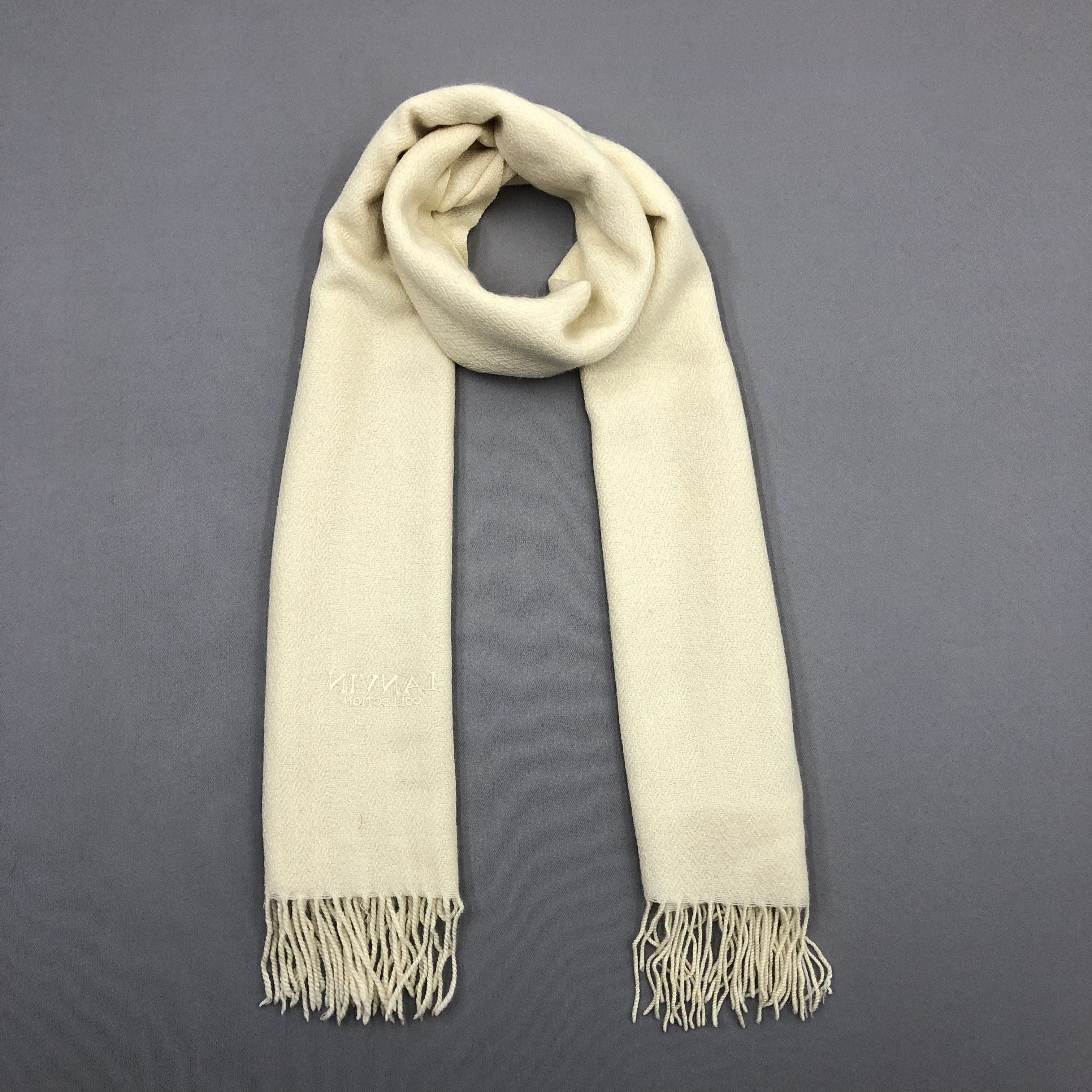 Vintage Lanvin Shawl Scarf Muffler Shawl Wool Scarves