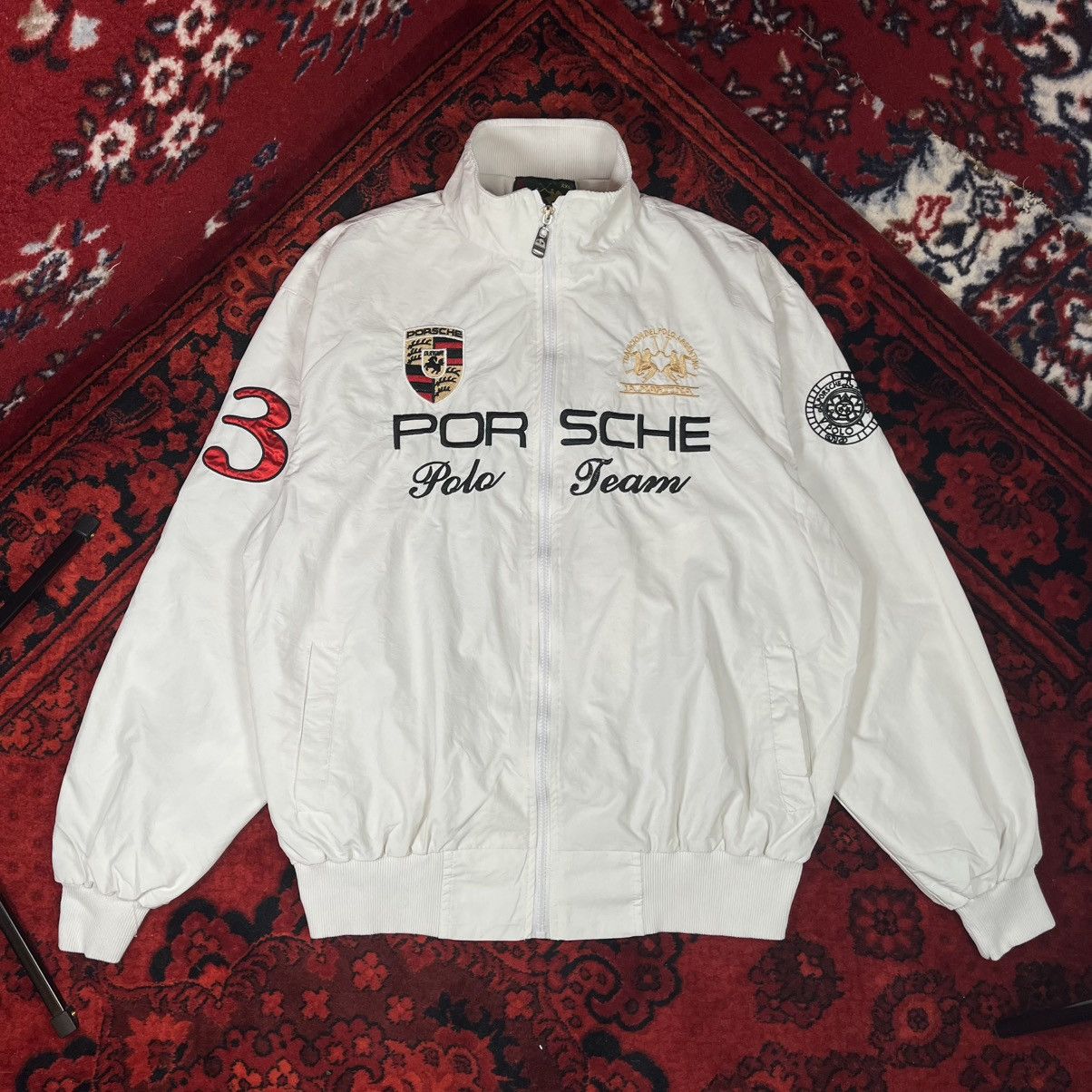 La Martina × Porsche Design La Martina Porsche Polo Team Y2K Jacket Full Zip Windbreaker Size US XXL / EU 58 / 5 - 2 Thumbnail