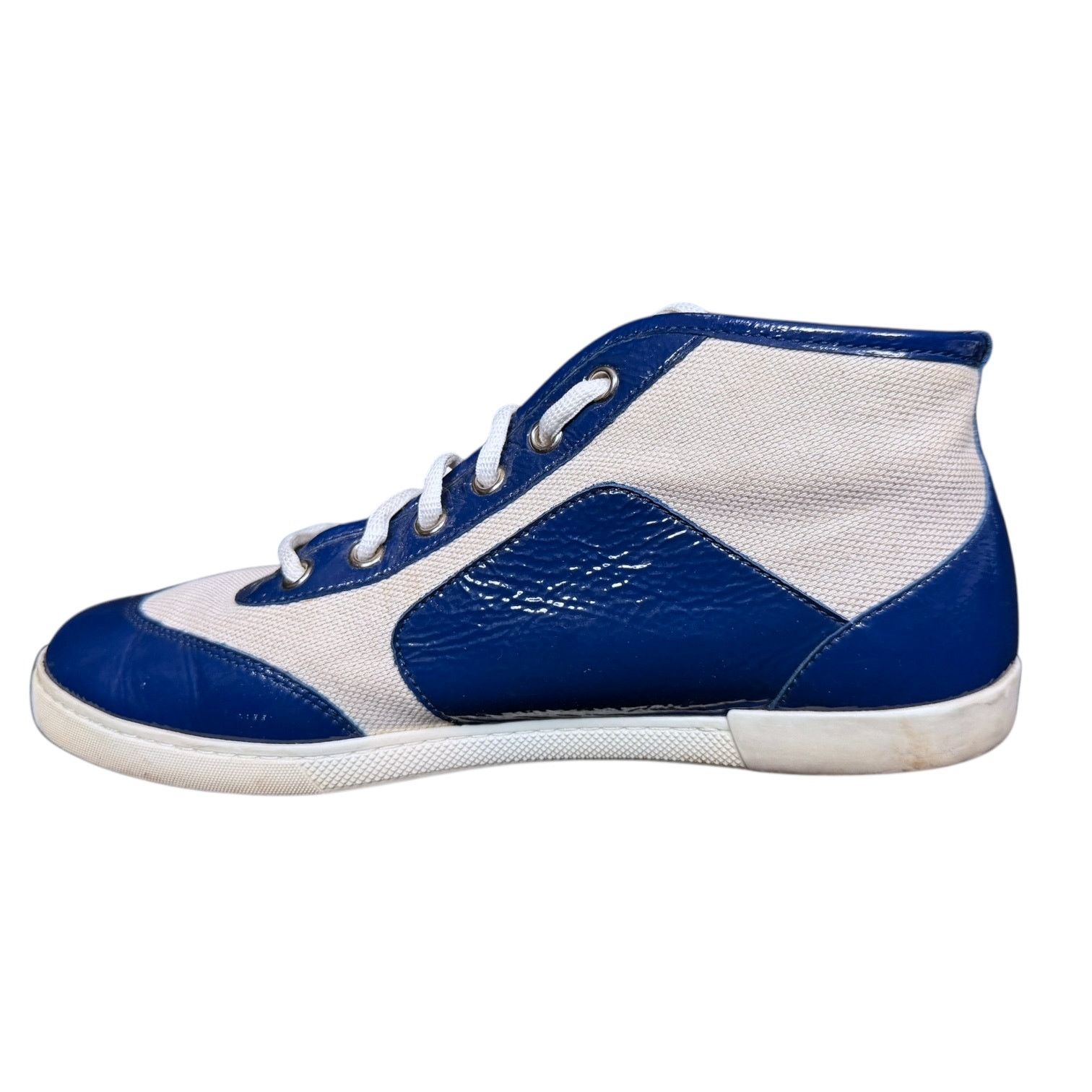Gucci Men's Gucci Canvas/Patent Leather Hi-Top Shoes US 6 $795 Size US 6 / EU 39 - 4 Thumbnail