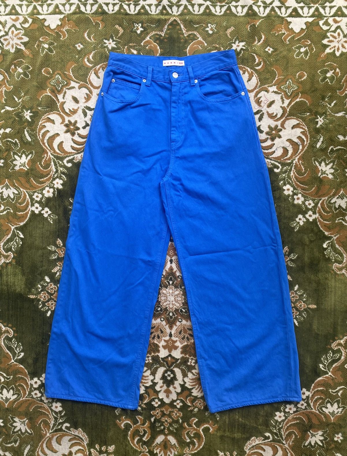 Marni × Uniqlo Marni x Uniqlo Blue Wide Leg Jeans Size 25" / US 0 / IT 36 - 1 Thumbnail