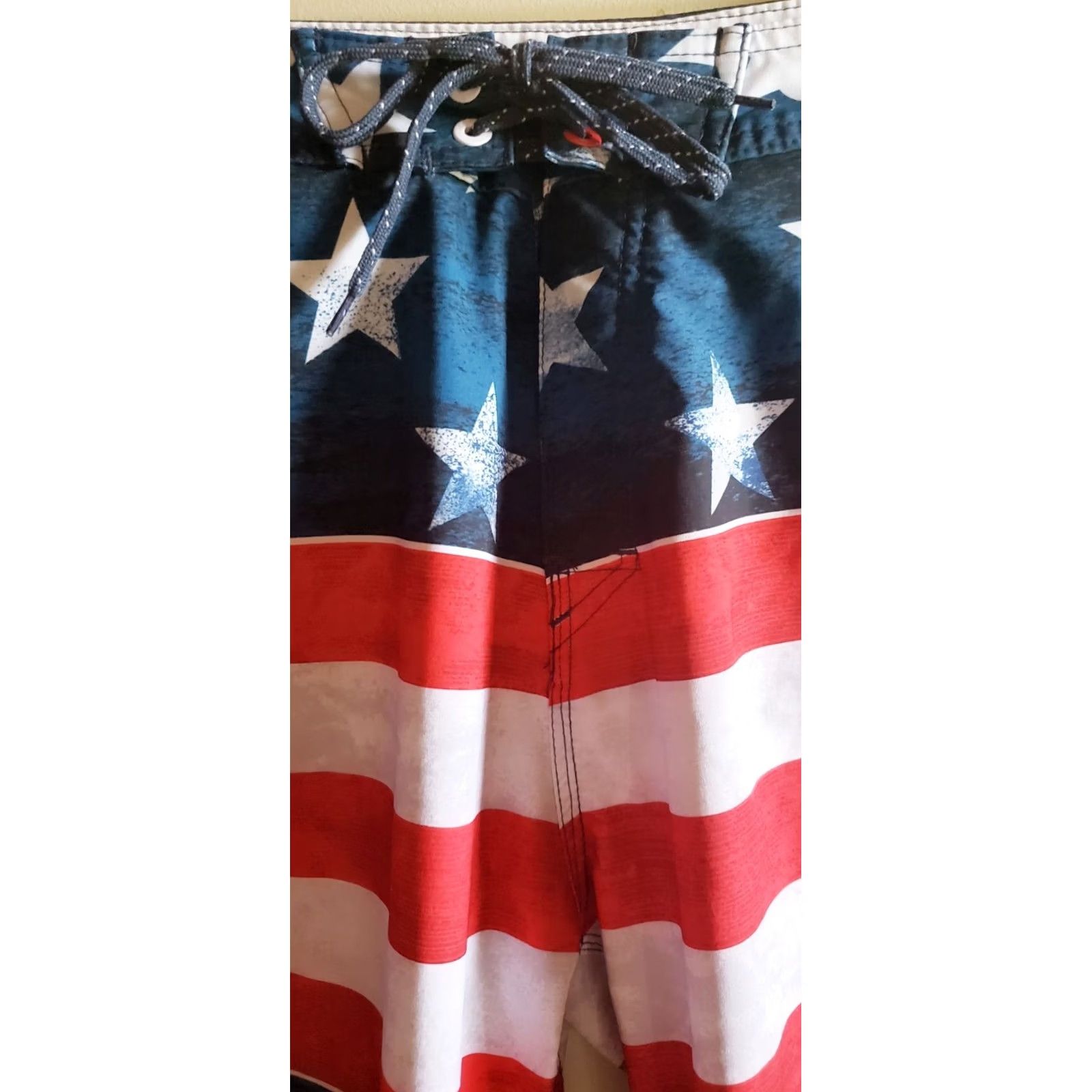 Burnside Burnside Mens Board Shorts Swim Trunks Sz 32x10 American Flag Patriotic No Liner Size US 32 / EU 48 - 5 Thumbnail