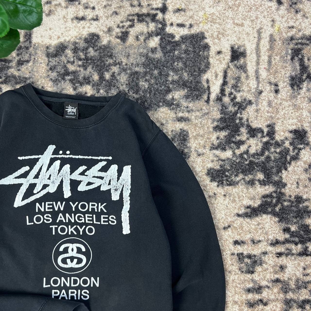 Stussy Stussy Big Logo Vintage Sweatshirt Streetwear Style Size US XL / EU 56 / 4 - 3 Thumbnail