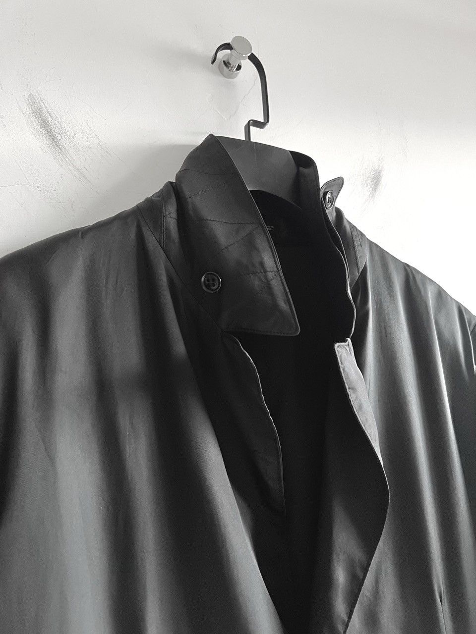 Yohji Yamamoto Yohji Yamamoto - Back Print Staff Long Jacket Coat black Size US S / EU 44-46 / 1 - 11 Thumbnail