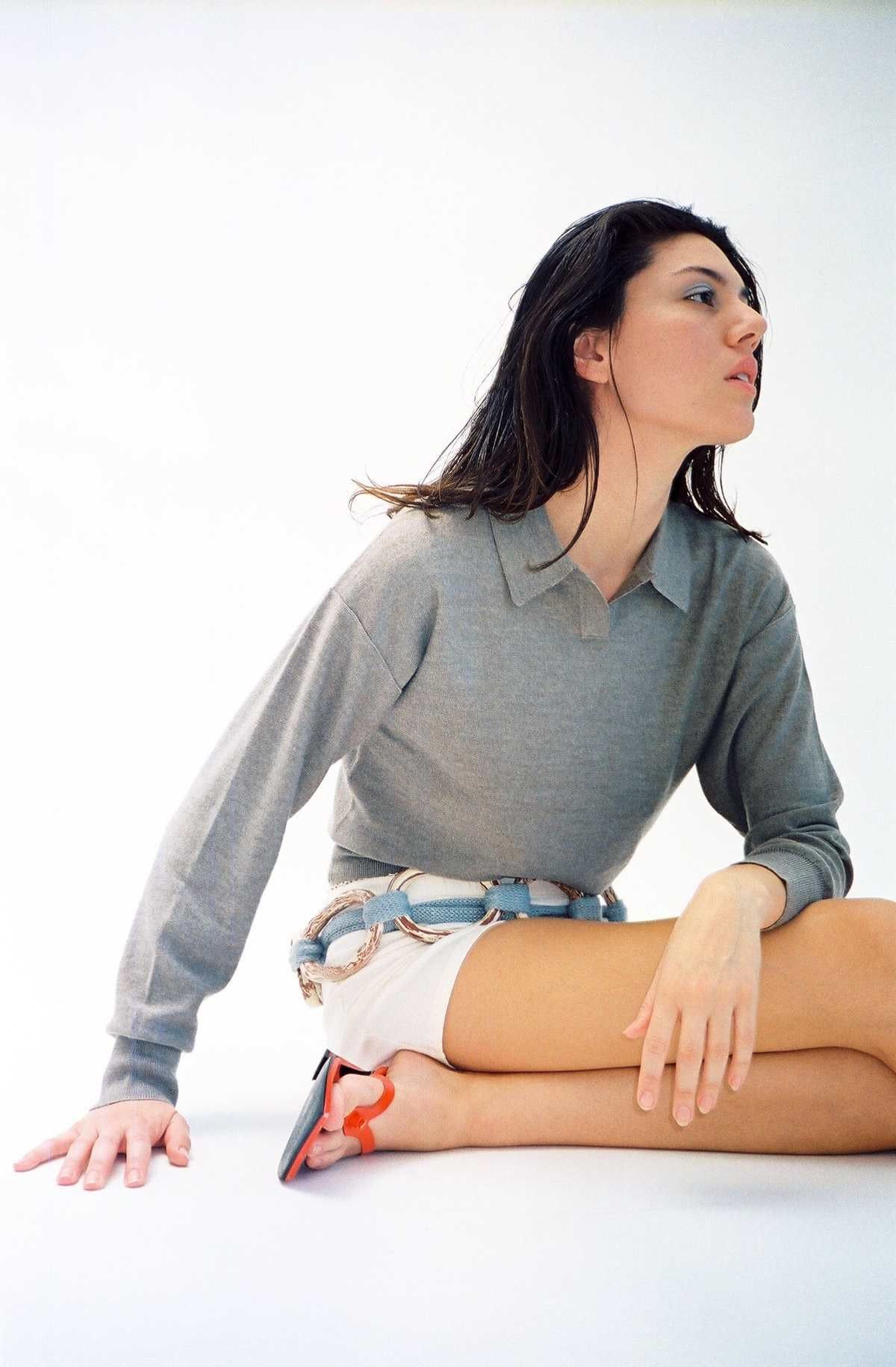 Maryam Nassir Zadeh Beige M Maryam Nassir Zadeh Getty Merino Wool Sweater Polo Size M / US 6-8 / IT 42-44 - 2 Thumbnail