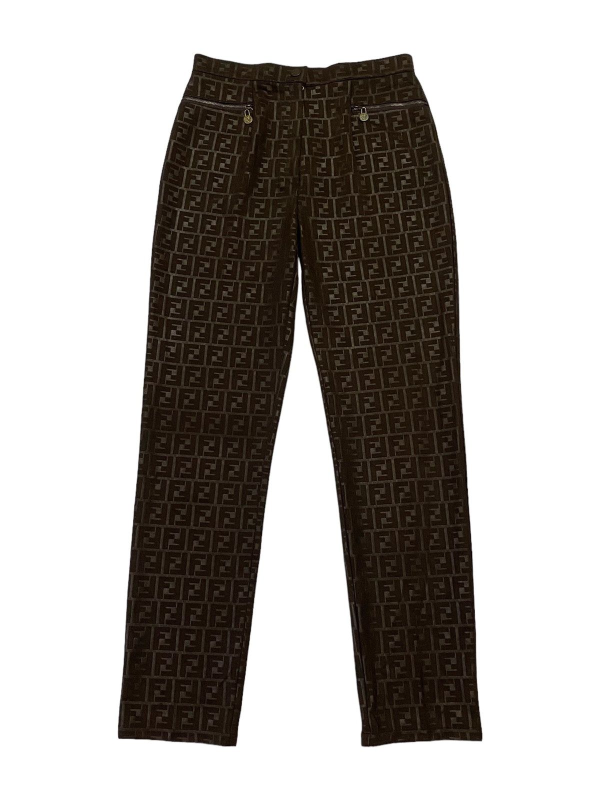 Fendi Vintage FENDI Zucca Monogram Pants Size US 29 - 2 Thumbnail