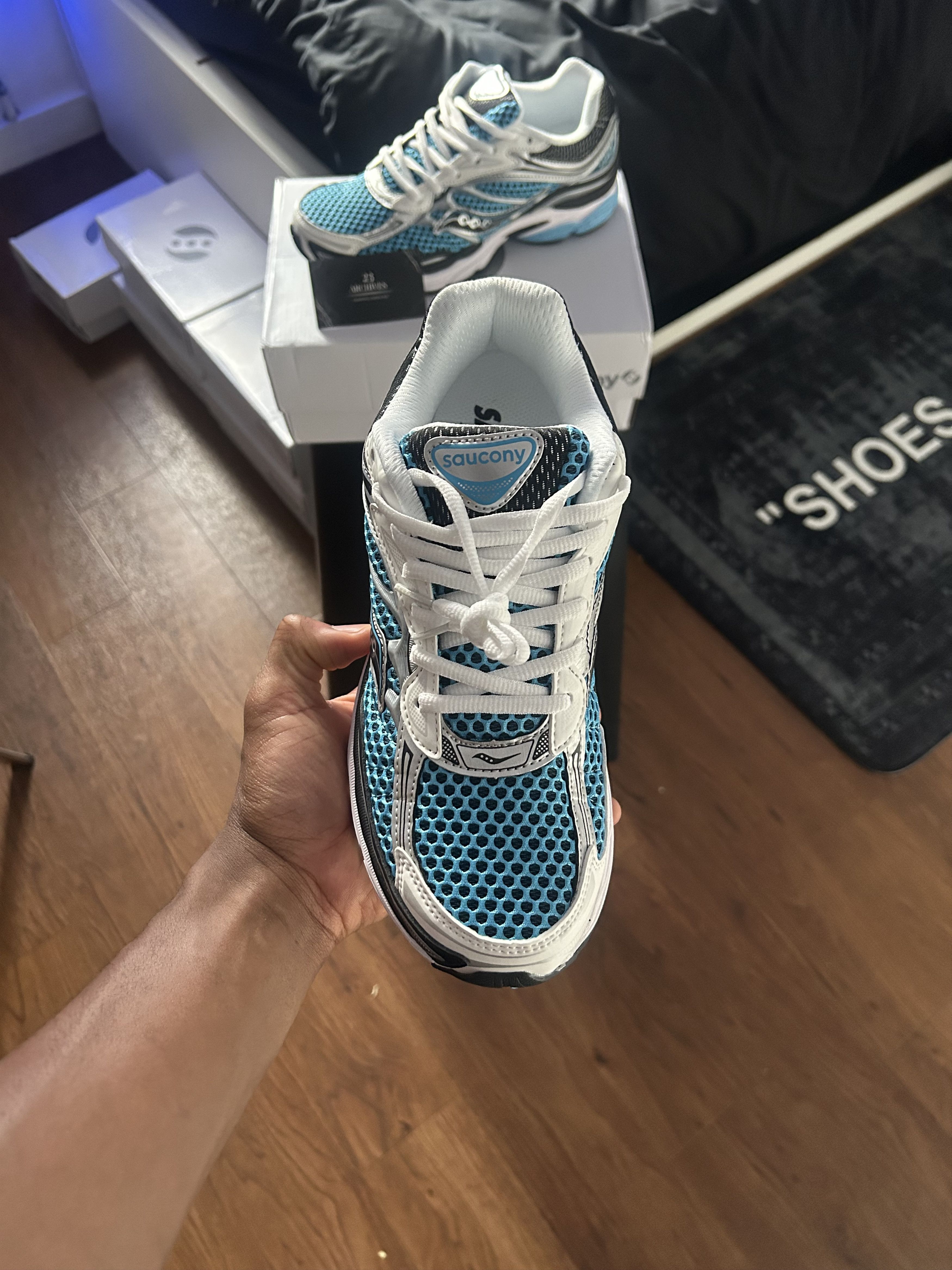 Saucony Saucony Omni Grid 9 - Gravel Caviar Size US 7.5 / EU 40-41 - 2 Thumbnail