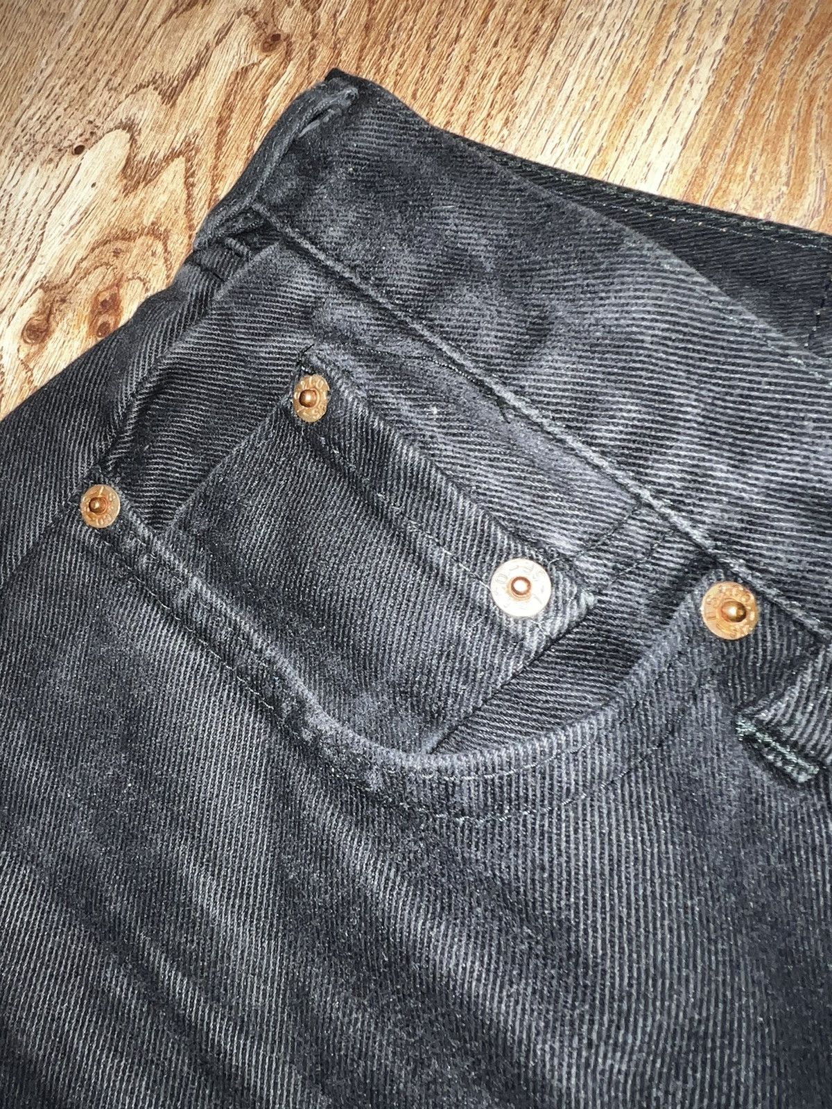 Levi's × Vintage Vintage Levis 569 Baggy Loose Jeans Levi's Faded Black Denim Size US 32 / EU 48 - 14 Thumbnail