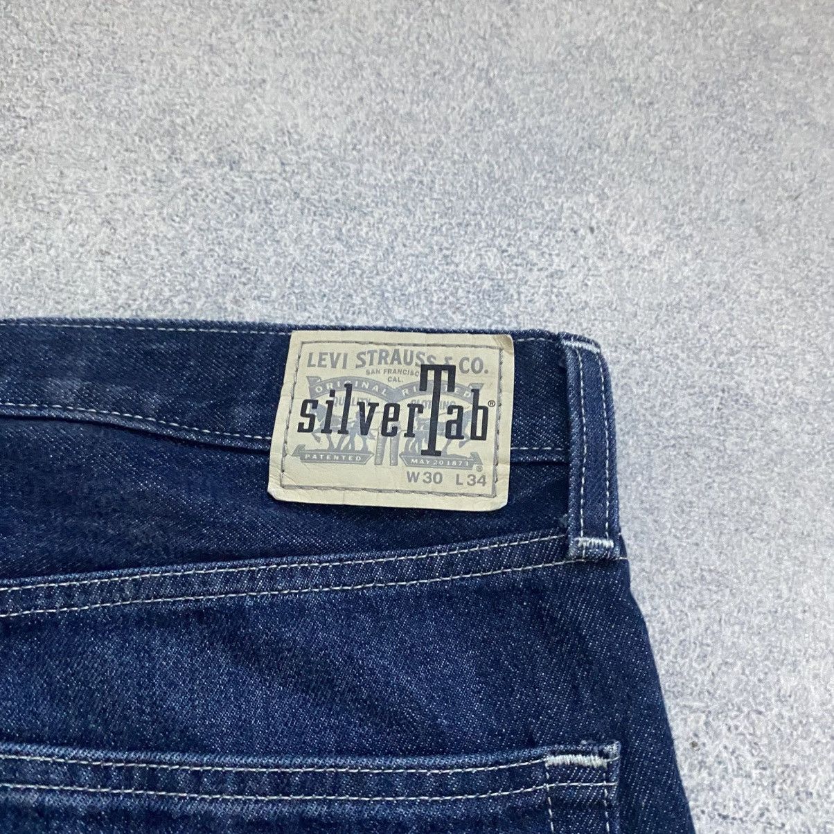 Levi's Vintage LEVIS Jeans SilverTab Baggy Acid Wash Denim A7704 Size US 31 - 3 Thumbnail