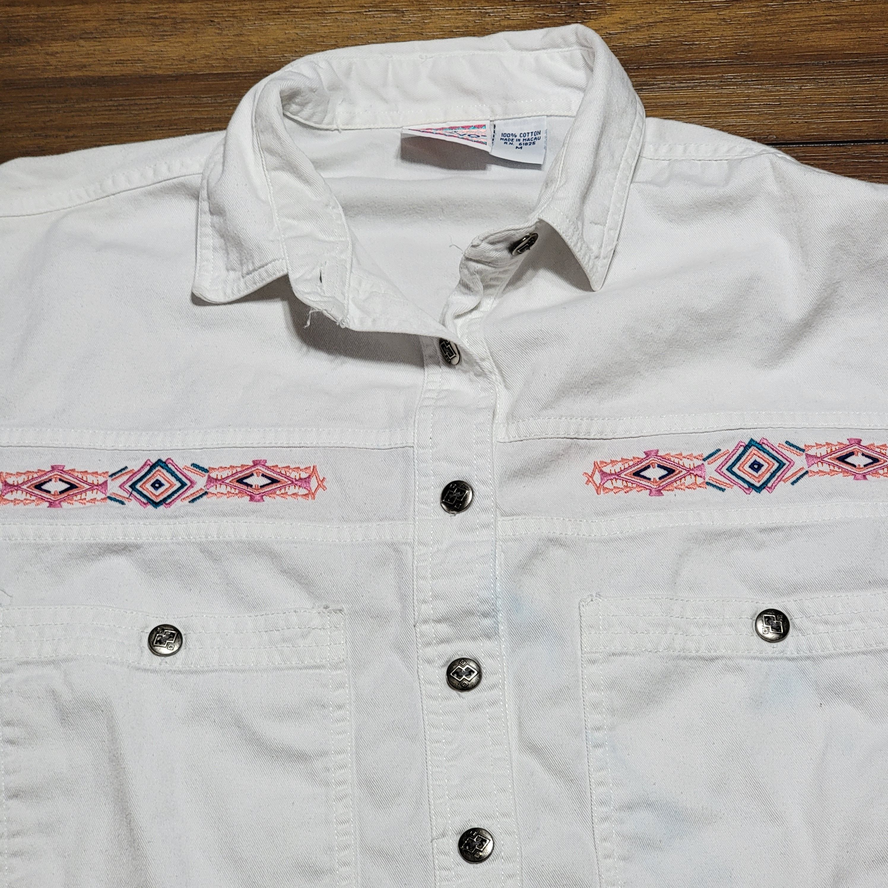 Other Nuovo LS Southwestern Shacket w/ Embroidery - Medium Size M / US 6-8 / IT 42-44 - 2 Thumbnail