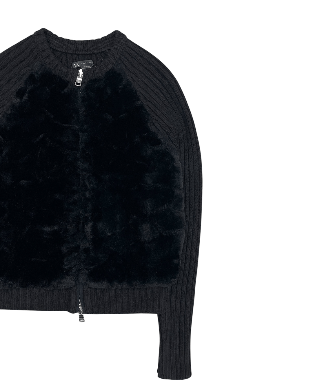 Armani Exchange Armani Exchange Fur Knit Zip-Up Size S / US 4 / IT 40 - 6 Thumbnail