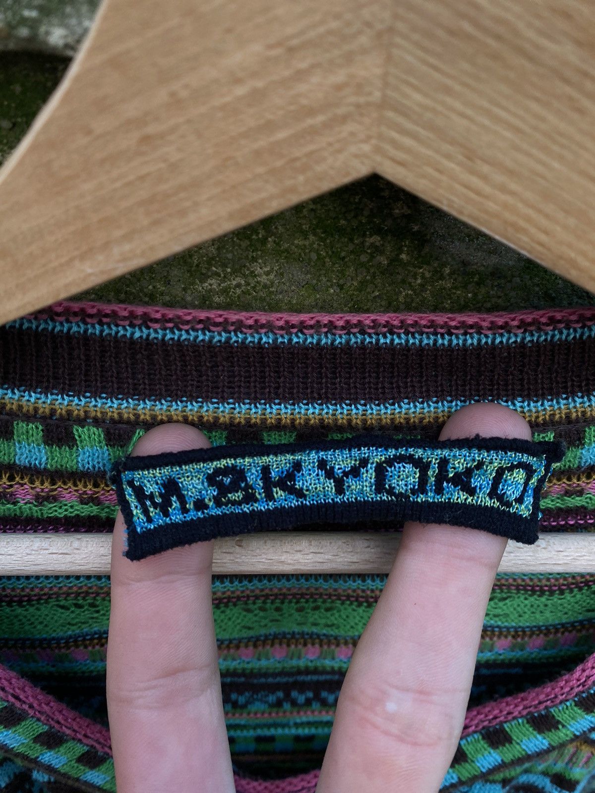Japanese Brand M.8kyoko Japanese Knitted Cardigan Size XS / US 0-2 / IT 36-38 - 2 Thumbnail