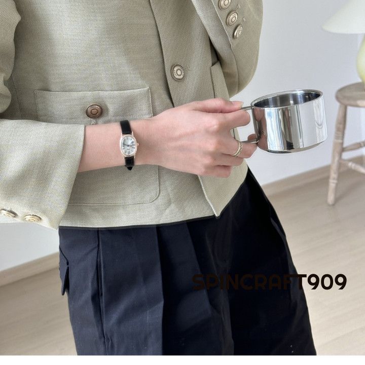 Jewelry Retro Vintage Watch with Leather Strap Size ONE SIZE - 5 Thumbnail