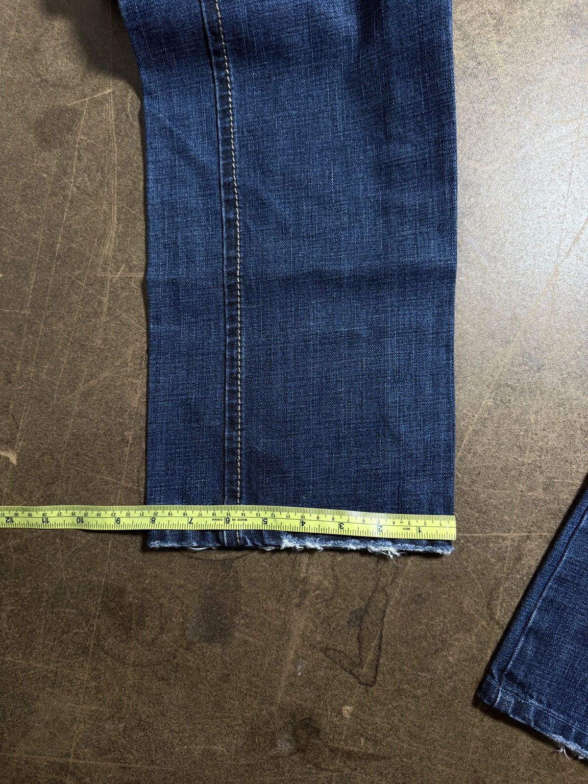 Marithe + Francois Girbaud DOUBLE LAYERED WAISTBAND FLANNEL DENIM Size US 30 / EU 46 - 11 Thumbnail