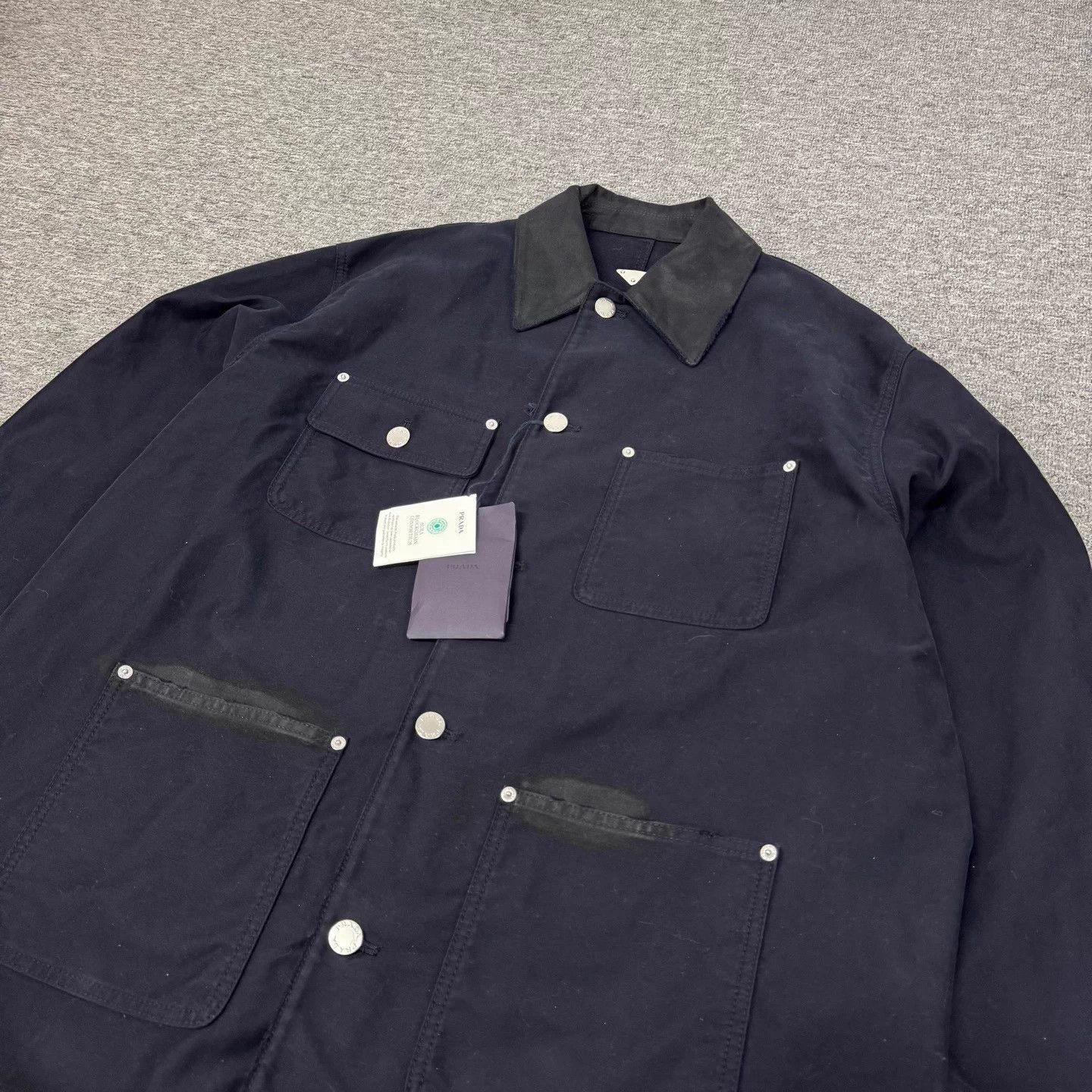 Prada Prada Runway Mud Dye Triangle Single Breasted Work Jacket M Size US M / EU 48-50 / 2 - 3 Thumbnail
