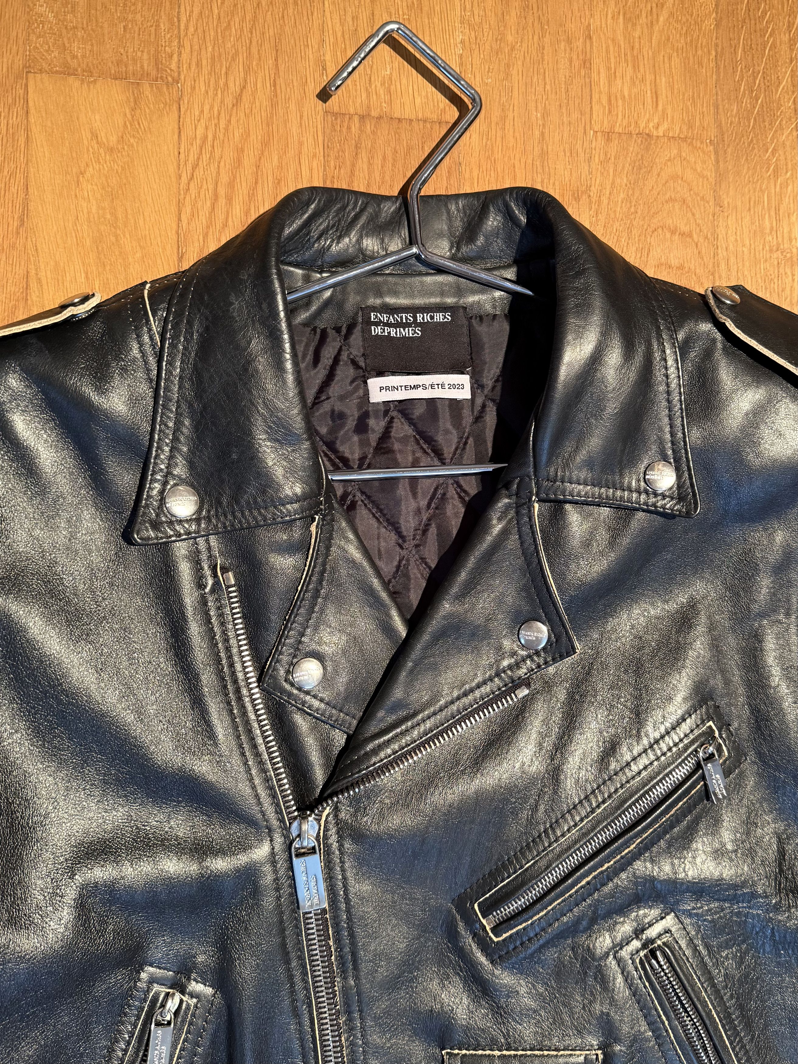 Enfants Riches Deprimes Enfants Riches Deprimes Raw Edge Moto Jacket „Rose Buckle“ Size US M / EU 48-50 / 2 - 6 Thumbnail
