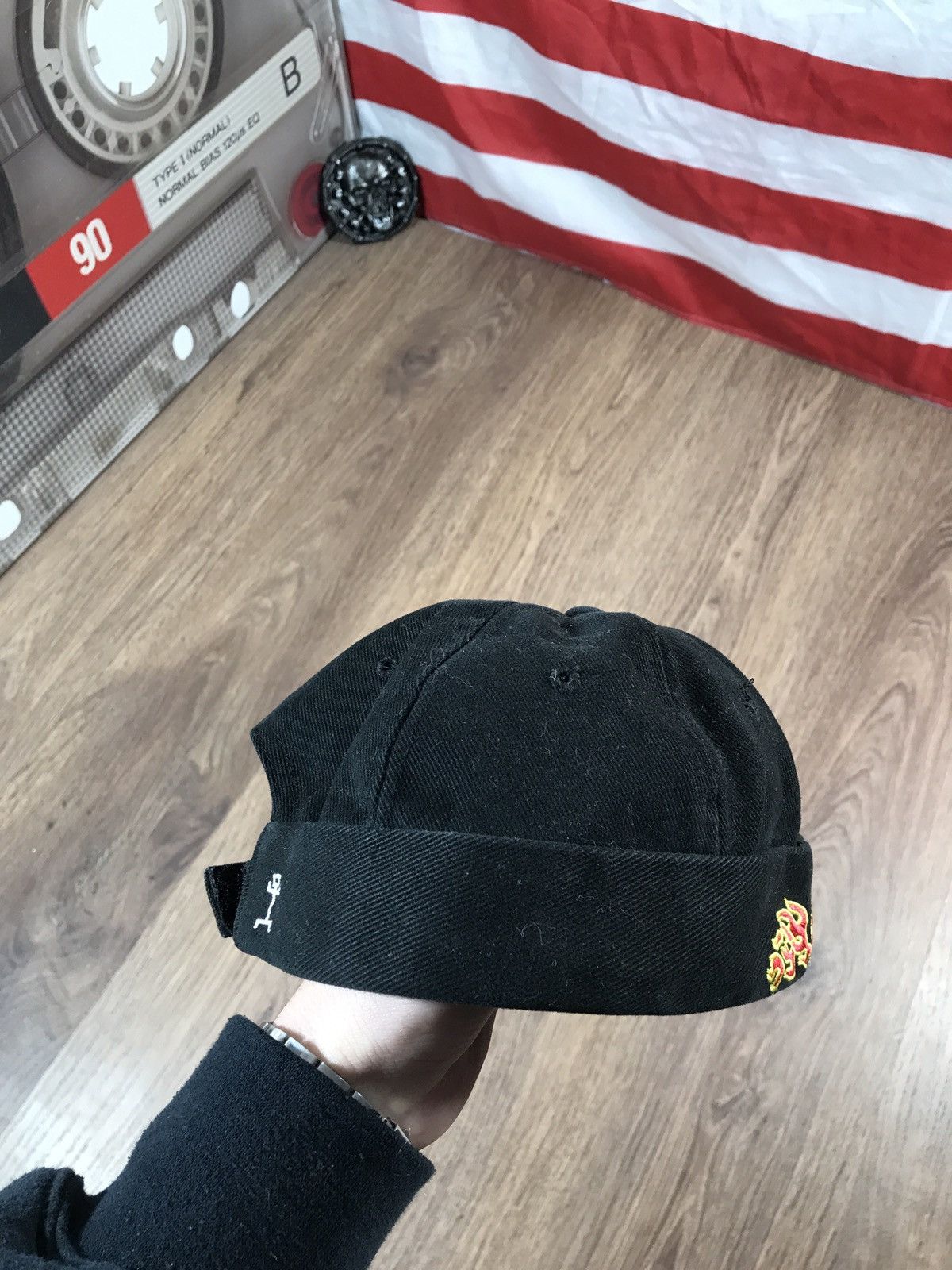 Japanese Brand × Vintage Vintage Biker Fire Hat Cap Size ONE SIZE - 2 Thumbnail