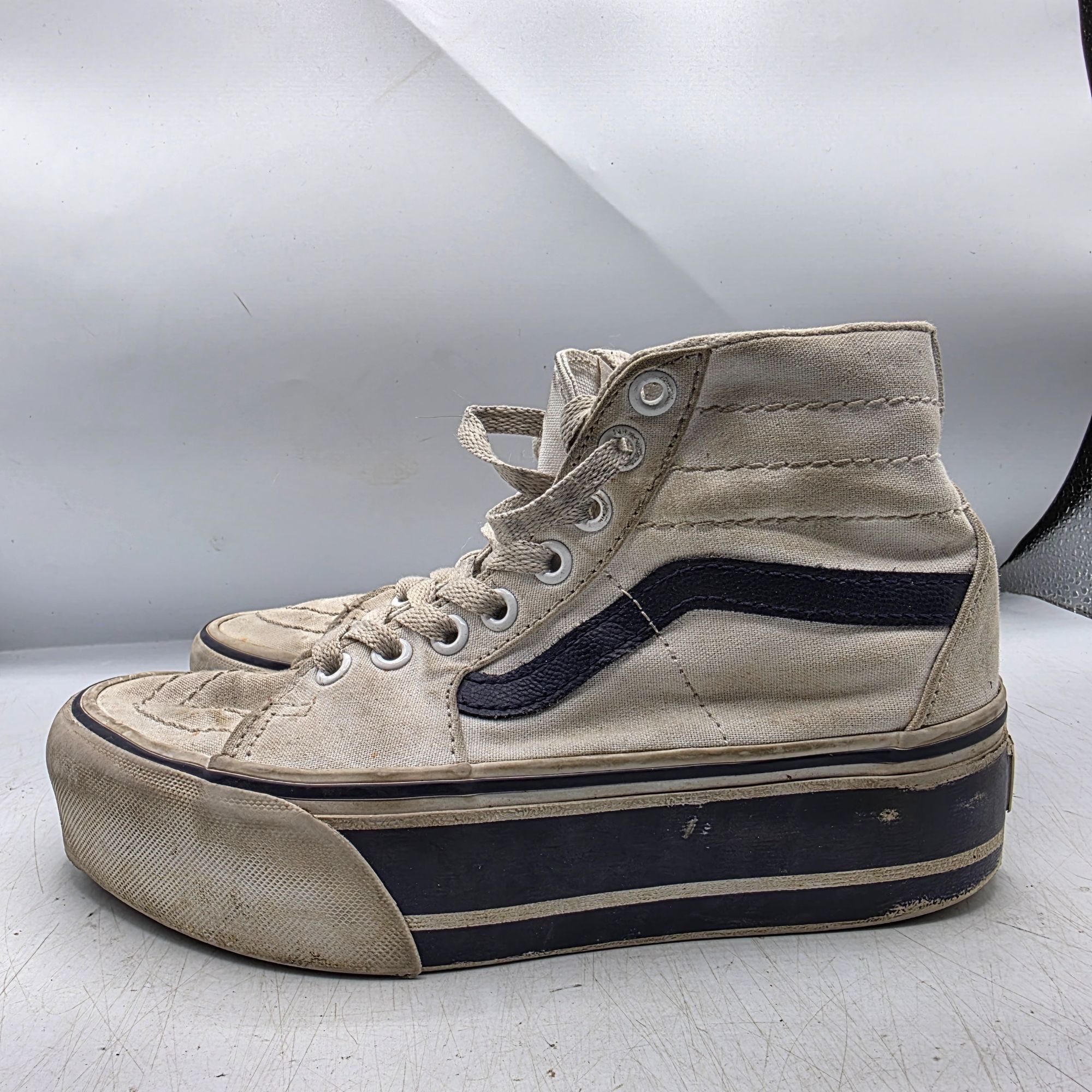 Vans Vans SK8 Hi Tapered Womens Size 5 Stackform Navy True White Size US 5 / IT 35 - 15 Thumbnail