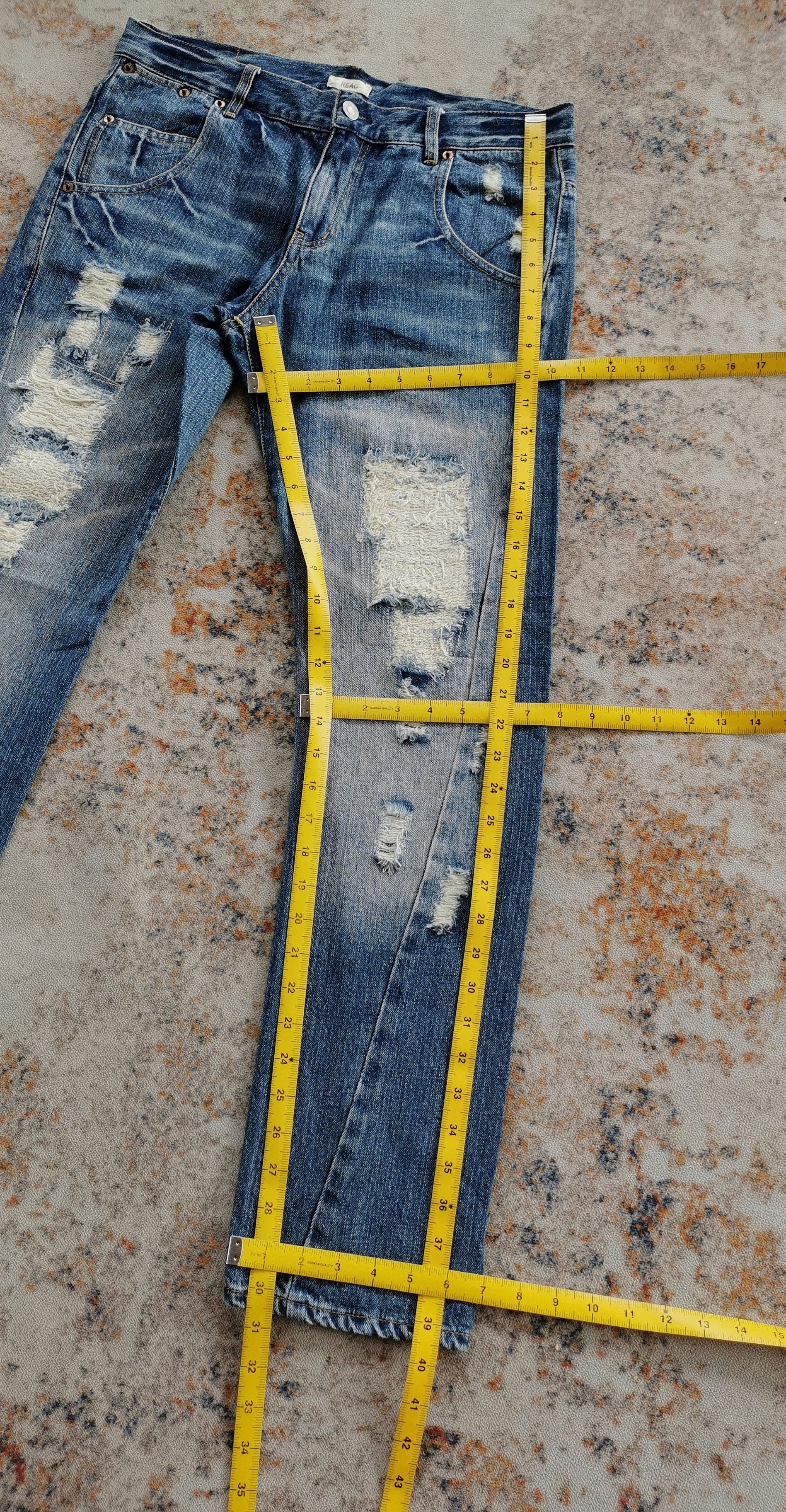 Tornado Mart Twisted Jeans Size 32'x30.5' Size US 32 / EU 48 - 5 Thumbnail