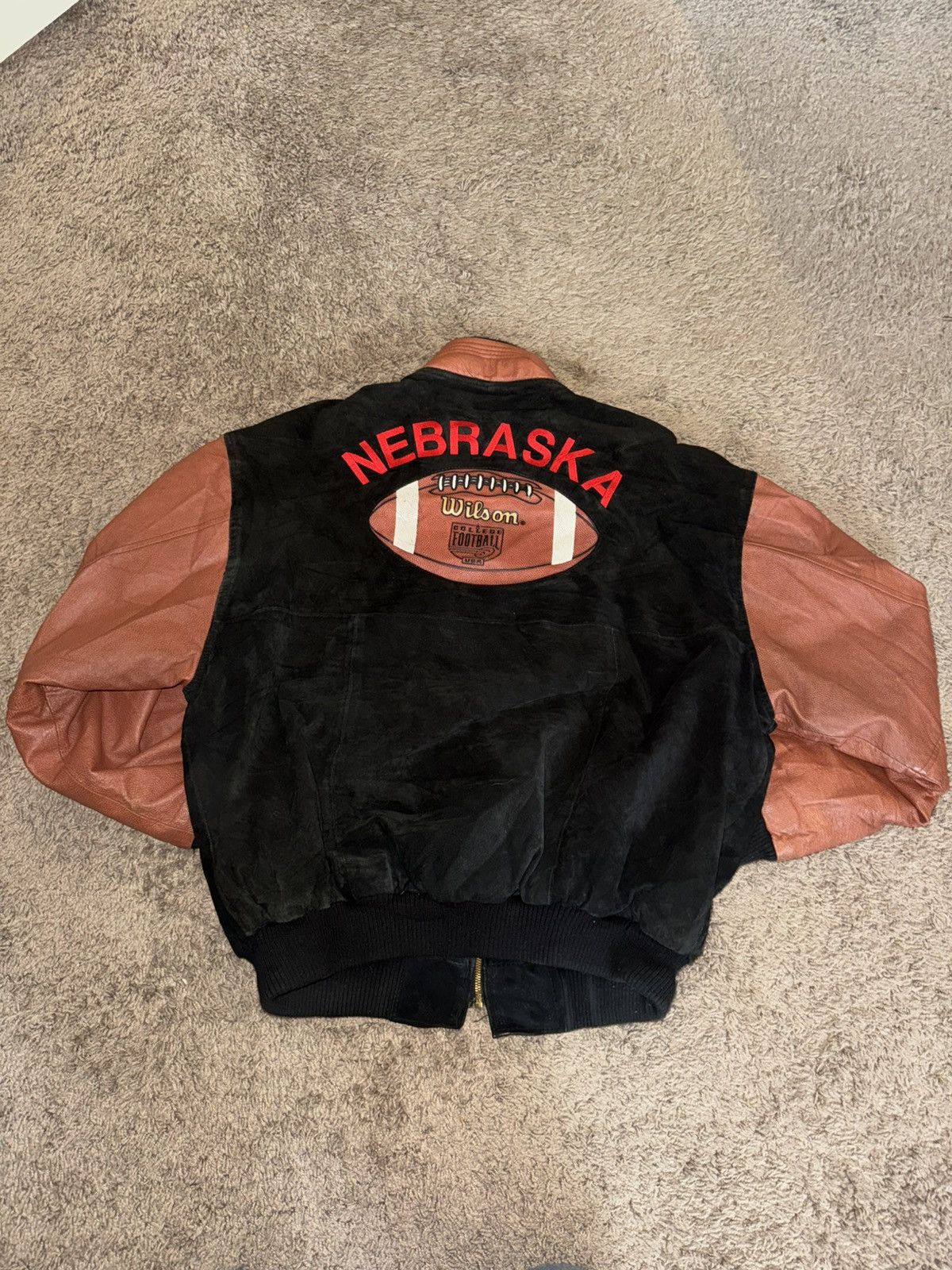 Wilson Tommie Frazier Signed Nebraska Football Varsity Jacket Size US XL / EU 56 / 4 - 2 Thumbnail