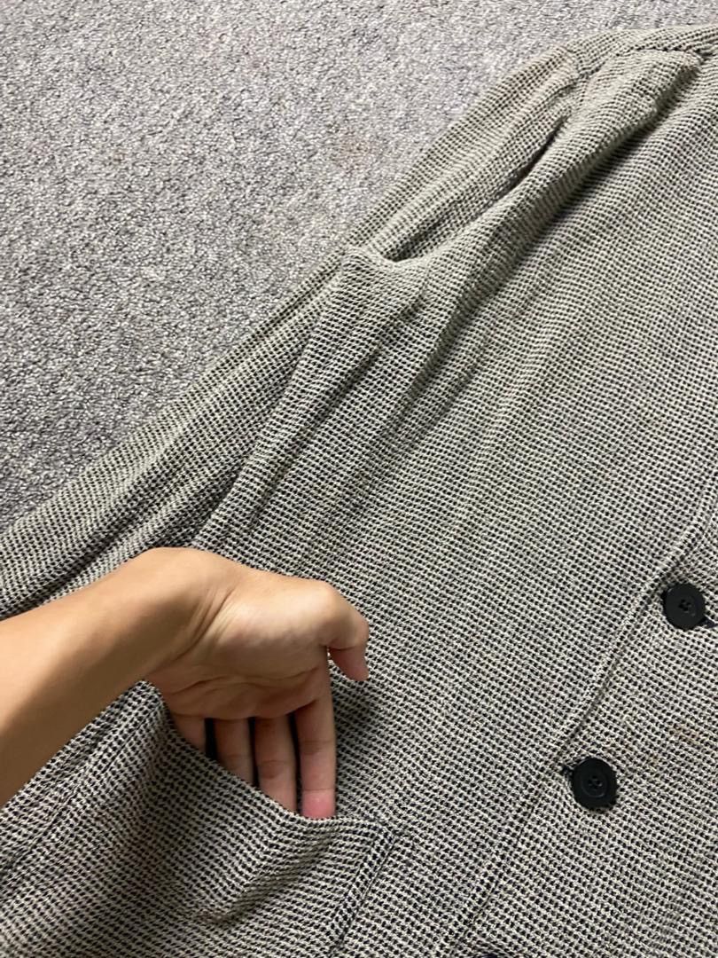 Japanese Brand Villa Caldari Wool Blend Houndstooth Jacket (201) Size US S / EU 44-46 / 1 - 6 Thumbnail